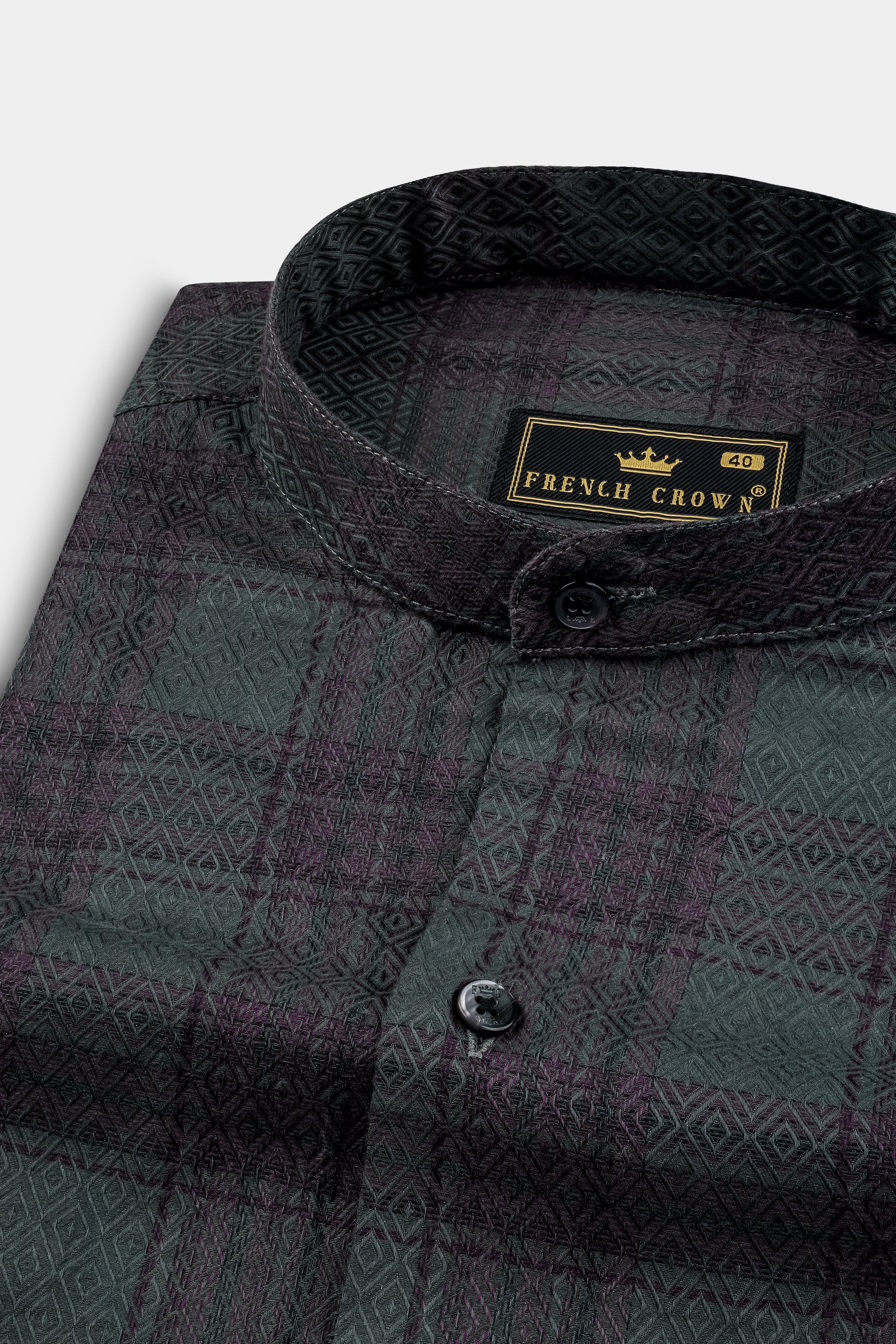 Limed Green and Taupe Purple Plaid Jacquard Textured Shirt 12892-M-BLK-38, 12892-M-BLK-H-38, 12892-M-BLK-39, 12892-M-BLK-H-39, 12892-M-BLK-40, 12892-M-BLK-H-40, 12892-M-BLK-42, 12892-M-BLK-H-42, 12892-M-BLK-44, 12892-M-BLK-H-44, 12892-M-BLK-46, 12892-M-BLK-H-46, 12892-M-BLK-48, 12892-M-BLK-H-48, 12892-M-BLK-50, 12892-M-BLK-H-50, 12892-M-BLK-52, 12892-M-BLK-H-52