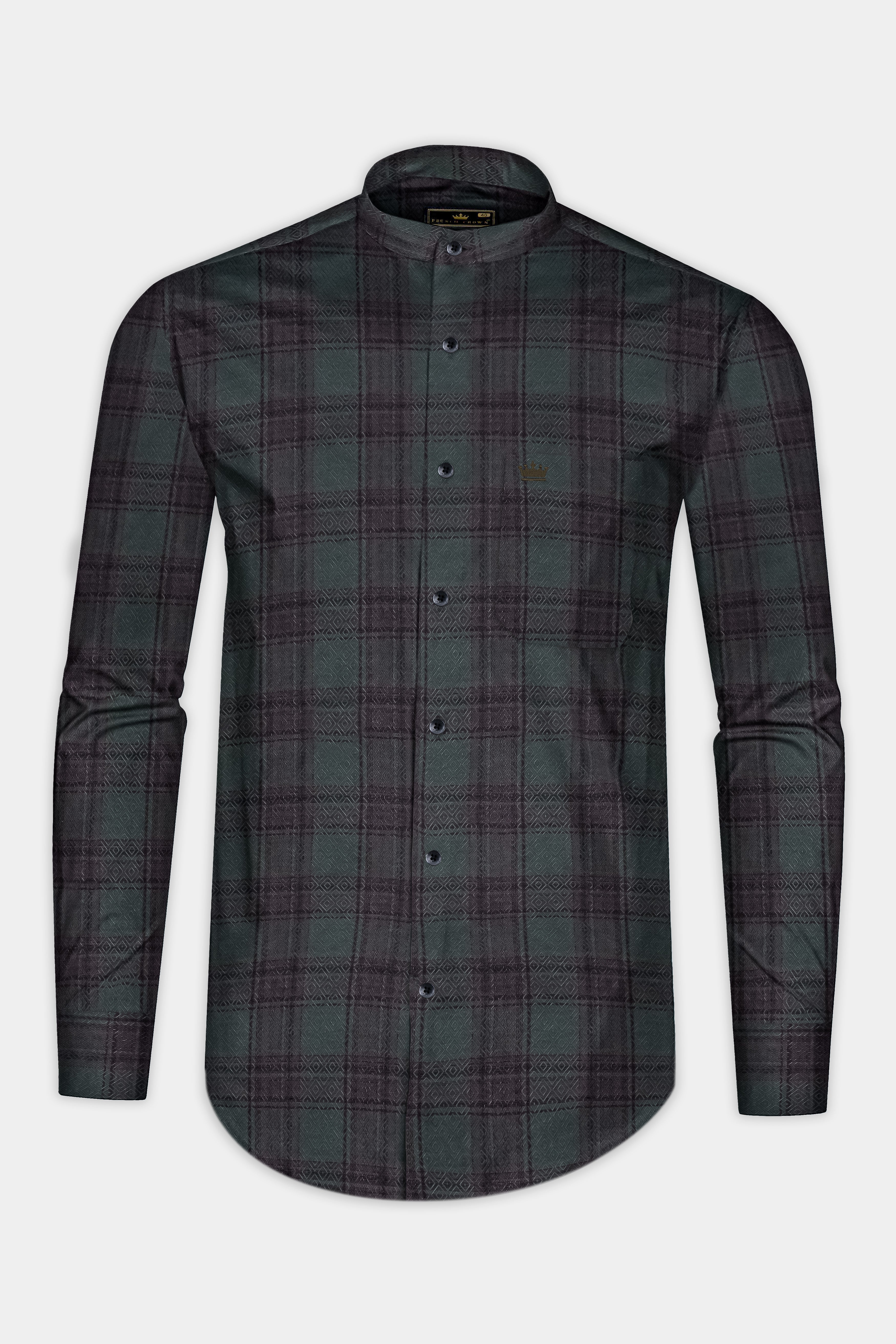 Limed Green and Taupe Purple Plaid Jacquard Textured Shirt 12892-M-BLK-38, 12892-M-BLK-H-38, 12892-M-BLK-39, 12892-M-BLK-H-39, 12892-M-BLK-40, 12892-M-BLK-H-40, 12892-M-BLK-42, 12892-M-BLK-H-42, 12892-M-BLK-44, 12892-M-BLK-H-44, 12892-M-BLK-46, 12892-M-BLK-H-46, 12892-M-BLK-48, 12892-M-BLK-H-48, 12892-M-BLK-50, 12892-M-BLK-H-50, 12892-M-BLK-52, 12892-M-BLK-H-52