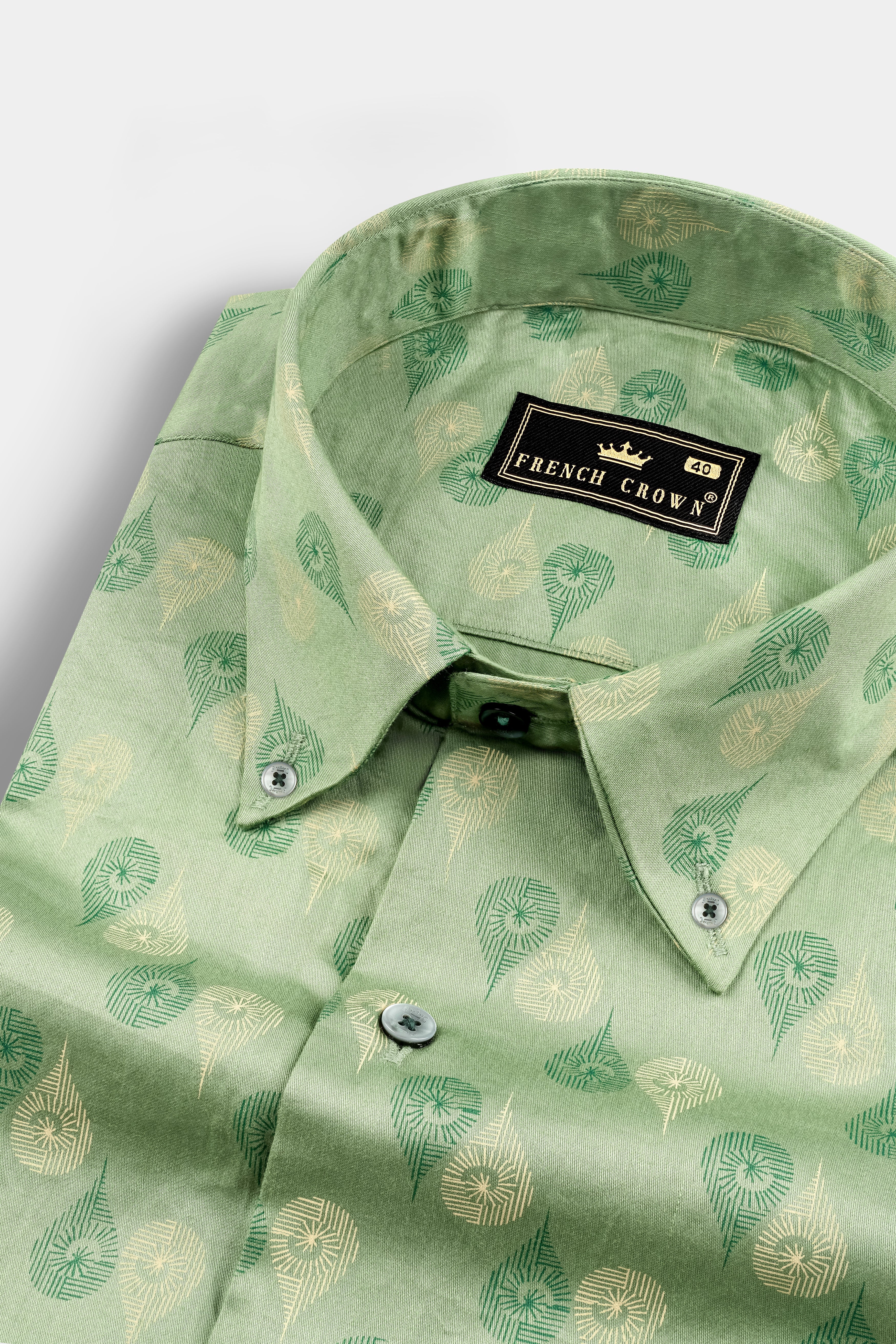 Norway Green Printed Super Soft Premium Cotton Shirt