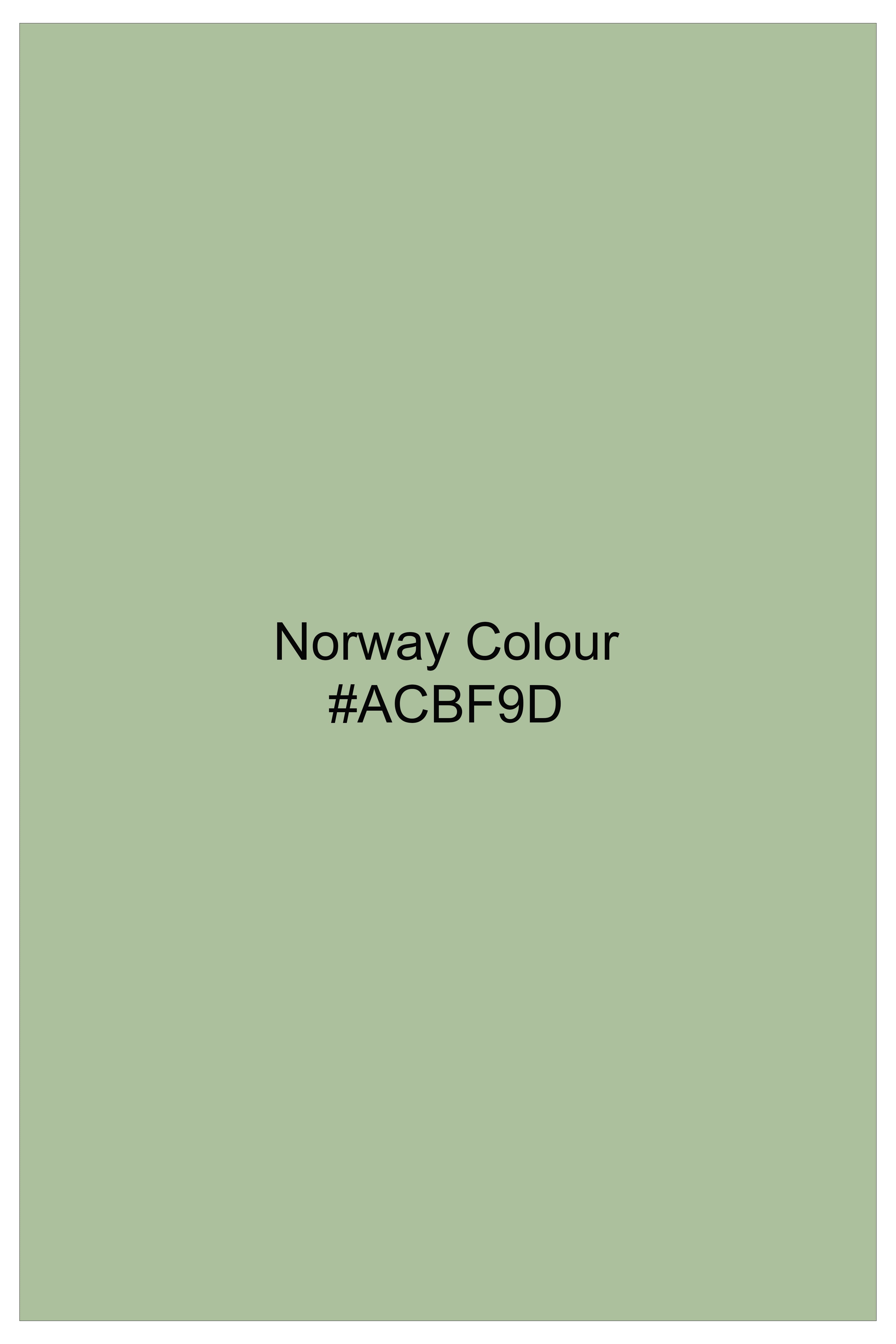 Norway Green Printed Super Soft Premium Cotton Shirt