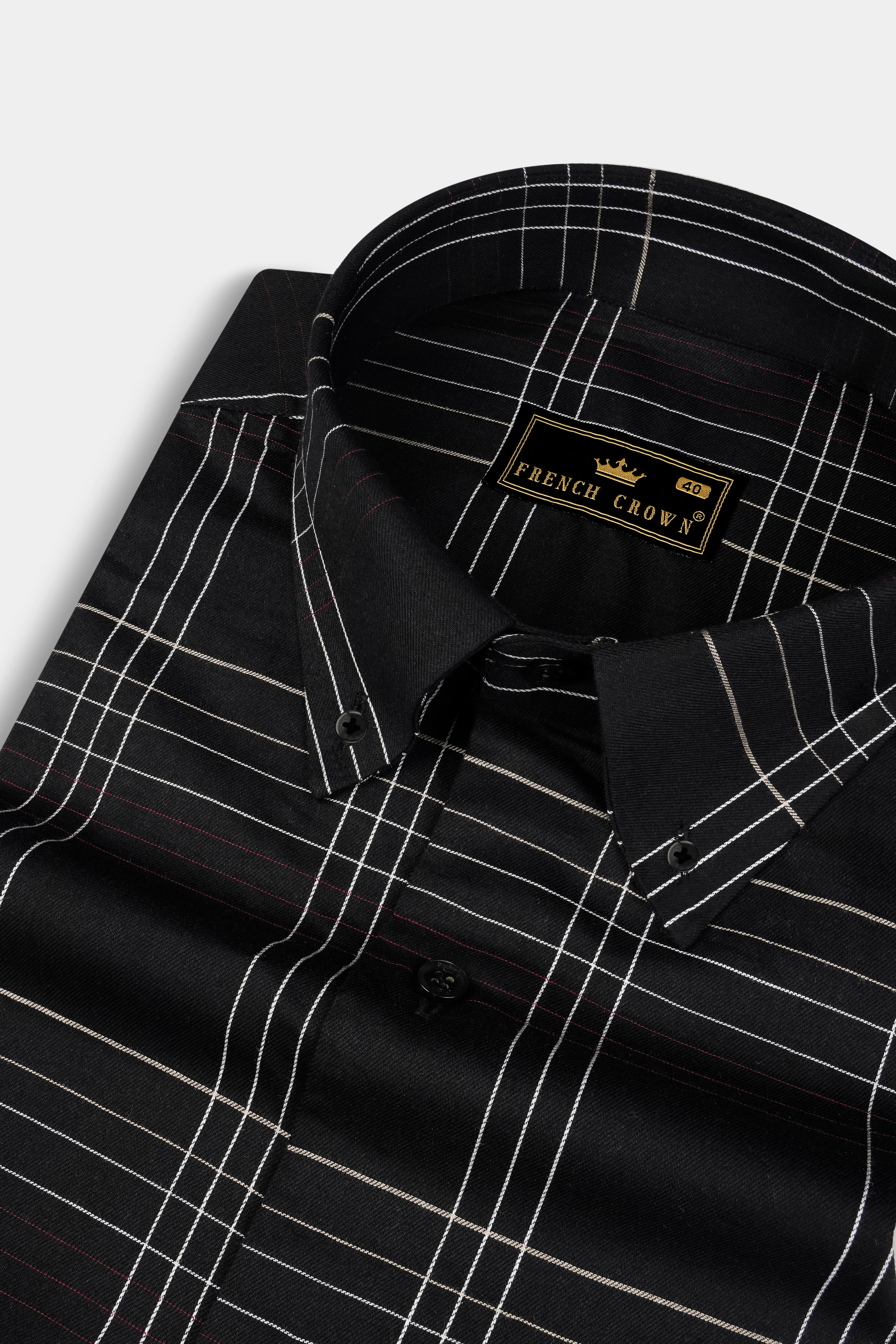 Jade Black Plaid Dobby Textured Premium Cotton Shirt 12899-BD-BLK-38, 12899-BD-BLK-H-38, 12899-BD-BLK-39, 12899-BD-BLK-H-39, 12899-BD-BLK-40, 12899-BD-BLK-H-40, 12899-BD-BLK-42, 12899-BD-BLK-H-42, 12899-BD-BLK-44, 12899-BD-BLK-H-44, 12899-BD-BLK-46, 12899-BD-BLK-H-46, 12899-BD-BLK-48, 12899-BD-BLK-H-48, 12899-BD-BLK-50, 12899-BD-BLK-H-50, 12899-BD-BLK-52, 12899-BD-BLK-H-52