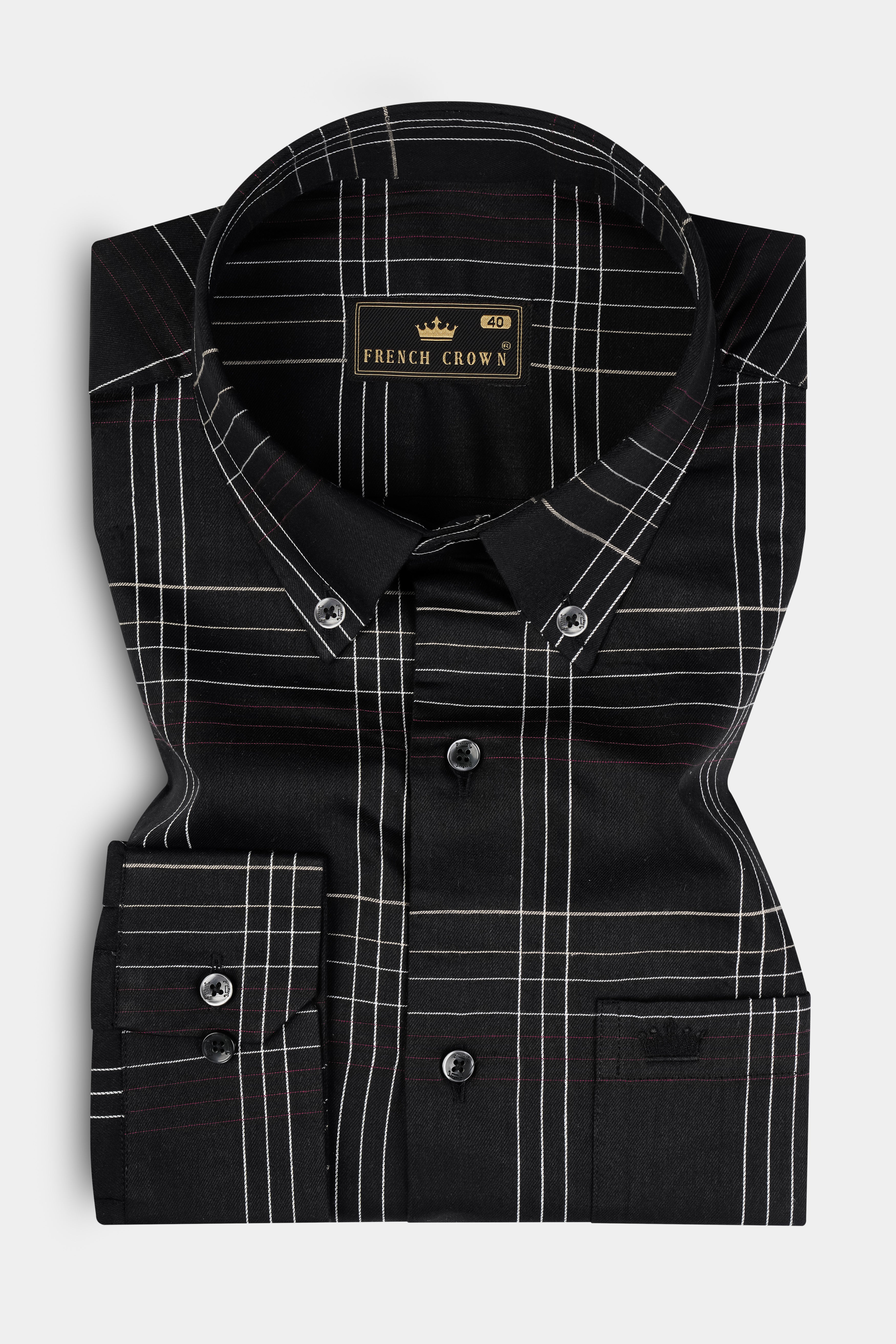 Jade Black Plaid Dobby Textured Premium Cotton Shirt 12899-BD-BLK-38, 12899-BD-BLK-H-38, 12899-BD-BLK-39, 12899-BD-BLK-H-39, 12899-BD-BLK-40, 12899-BD-BLK-H-40, 12899-BD-BLK-42, 12899-BD-BLK-H-42, 12899-BD-BLK-44, 12899-BD-BLK-H-44, 12899-BD-BLK-46, 12899-BD-BLK-H-46, 12899-BD-BLK-48, 12899-BD-BLK-H-48, 12899-BD-BLK-50, 12899-BD-BLK-H-50, 12899-BD-BLK-52, 12899-BD-BLK-H-52