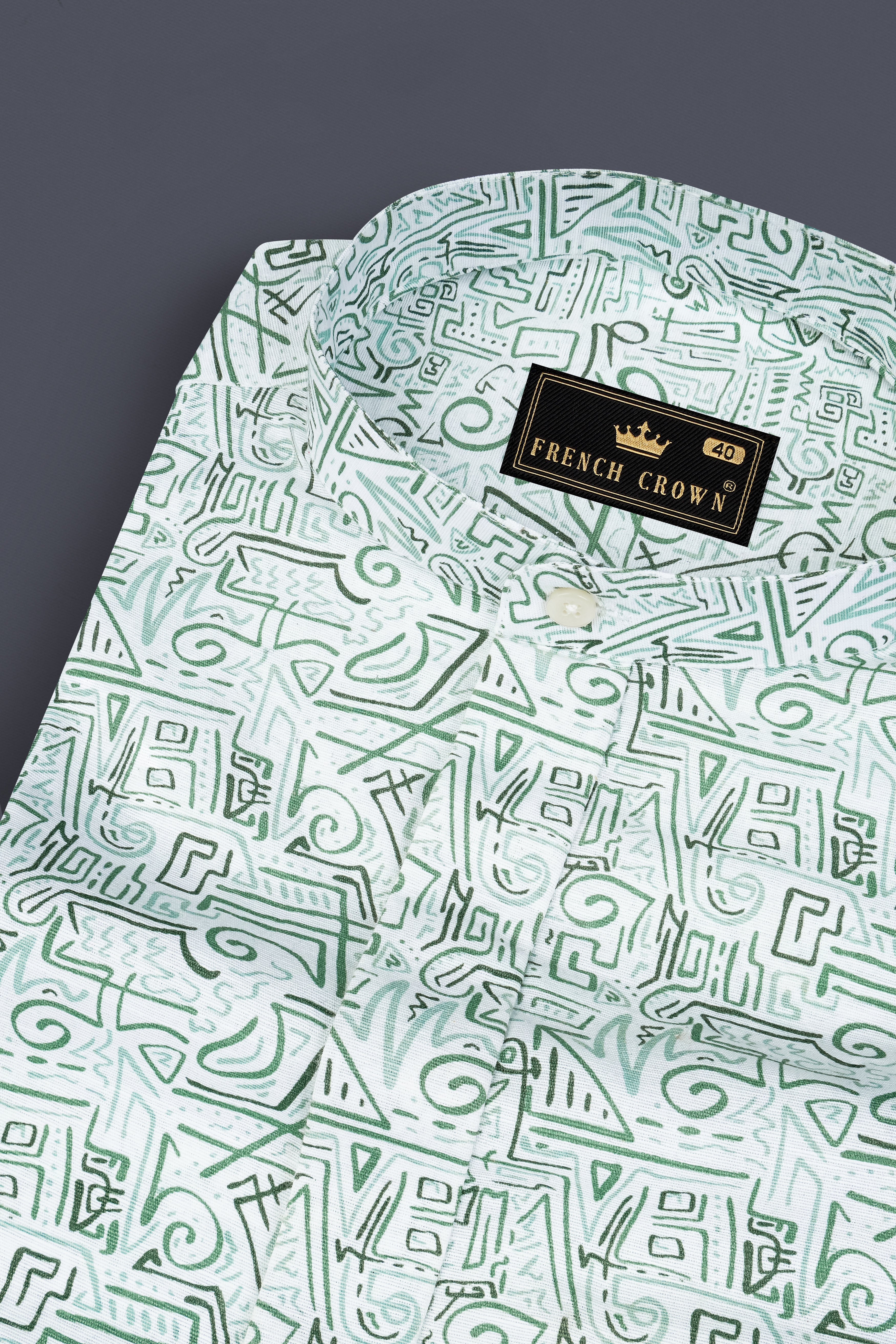 Patina Green Printed Royal Oxford Designer Shirt 12907-M-P605-38, 12907-M-P605-H-38, 12907-M-P605-39, 12907-M-P605-H-39, 12907-M-P605-40, 12907-M-P605-H-40, 12907-M-P605-42, 12907-M-P605-H-42, 12907-M-P605-44, 12907-M-P605-H-44, 12907-M-P605-46, 12907-M-P605-H-46, 12907-M-P605-48, 12907-M-P605-H-48, 12907-M-P605-50, 12907-M-P605-H-50, 12907-M-P605-52, 12907-M-P605-H-52