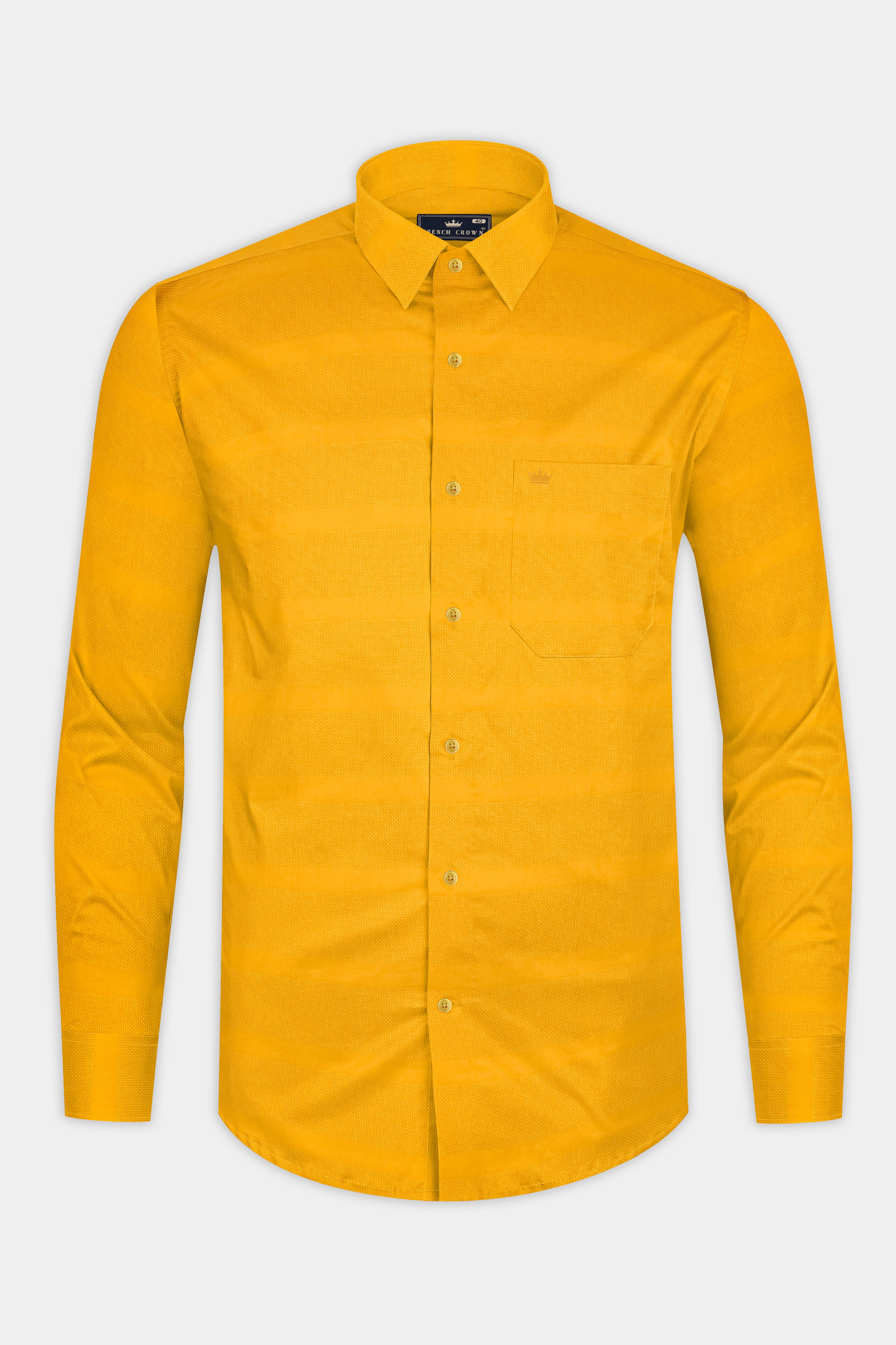 Squash Yellow Dobby Textured Premium Cotton Shirt 12912-YL-38, 12912-YL-H-38, 12912-YL-39, 12912-YL-H-39, 12912-YL-40, 12912-YL-H-40, 12912-YL-42, 12912-YL-H-42, 12912-YL-44, 12912-YL-H-44, 12912-YL-46, 12912-YL-H-46, 12912-YL-48, 12912-YL-H-48, 12912-YL-50, 12912-YL-H-50, 12912-YL-52, 12912-YL-H-52