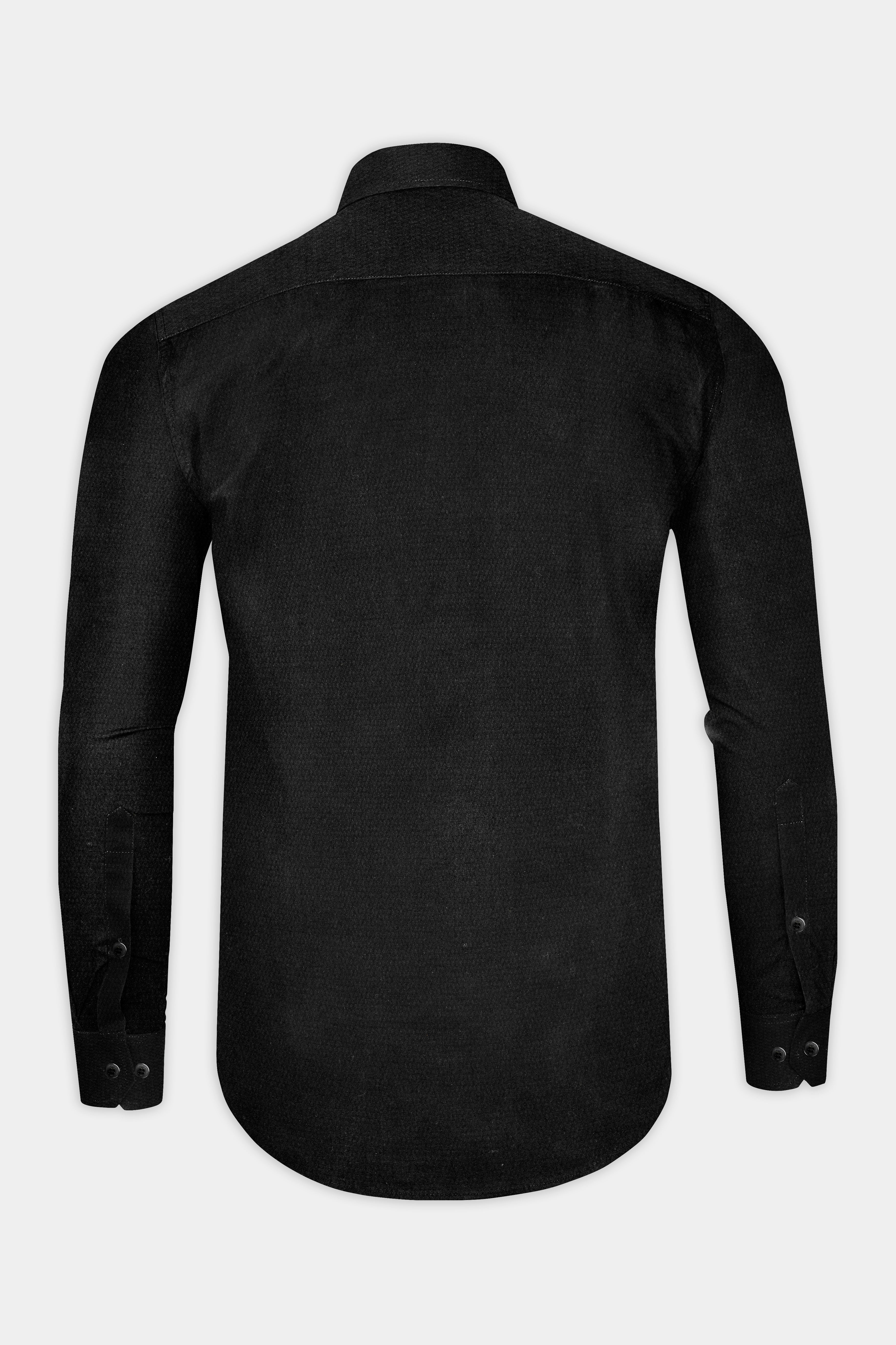 Jade Black Dobby Textured Premium Cotton Shirt 12913-BLK-38, 12913-BLK-H-38, 12913-BLK-39, 12913-BLK-H-39, 12913-BLK-40, 12913-BLK-H-40, 12913-BLK-42, 12913-BLK-H-42, 12913-BLK-44, 12913-BLK-H-44, 12913-BLK-46, 12913-BLK-H-46, 12913-BLK-48, 12913-BLK-H-48, 12913-BLK-50, 12913-BLK-H-50, 12913-BLK-52, 12913-BLK-H-52