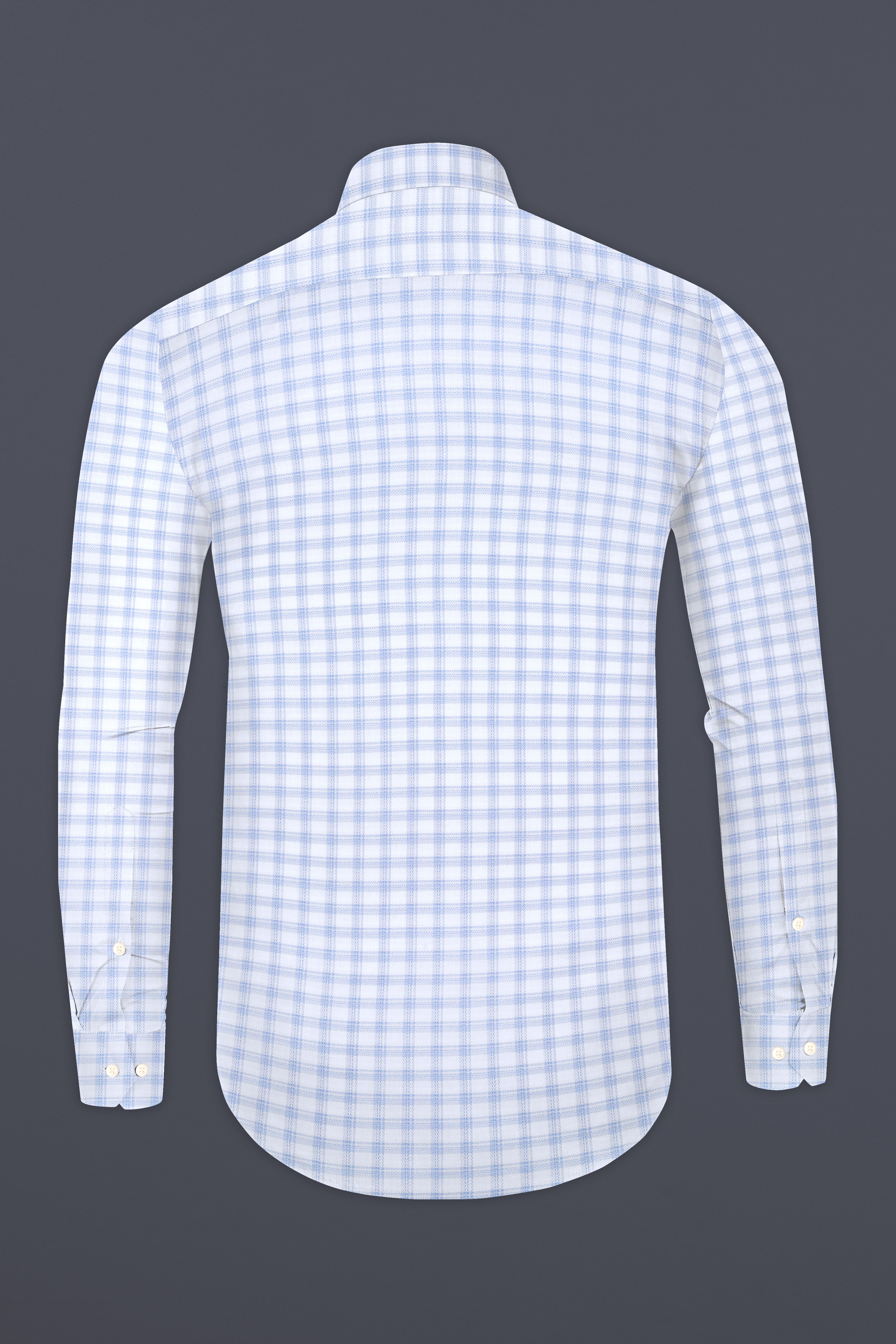 Periwinkle Blue And Bright White Checked Dobby Textured Premium Cotton Shirt 12917-BD-38, 12917-BD-H-38, 12917-BD-39, 12917-BD-H-39, 12917-BD-40, 12917-BD-H-40, 12917-BD-42, 12917-BD-H-42, 12917-BD-44, 12917-BD-H-44, 12917-BD-46, 12917-BD-H-46, 12917-BD-48, 12917-BD-H-48, 12917-BD-50, 12917-BD-H-50, 12917-BD-52, 12917-BD-H-52