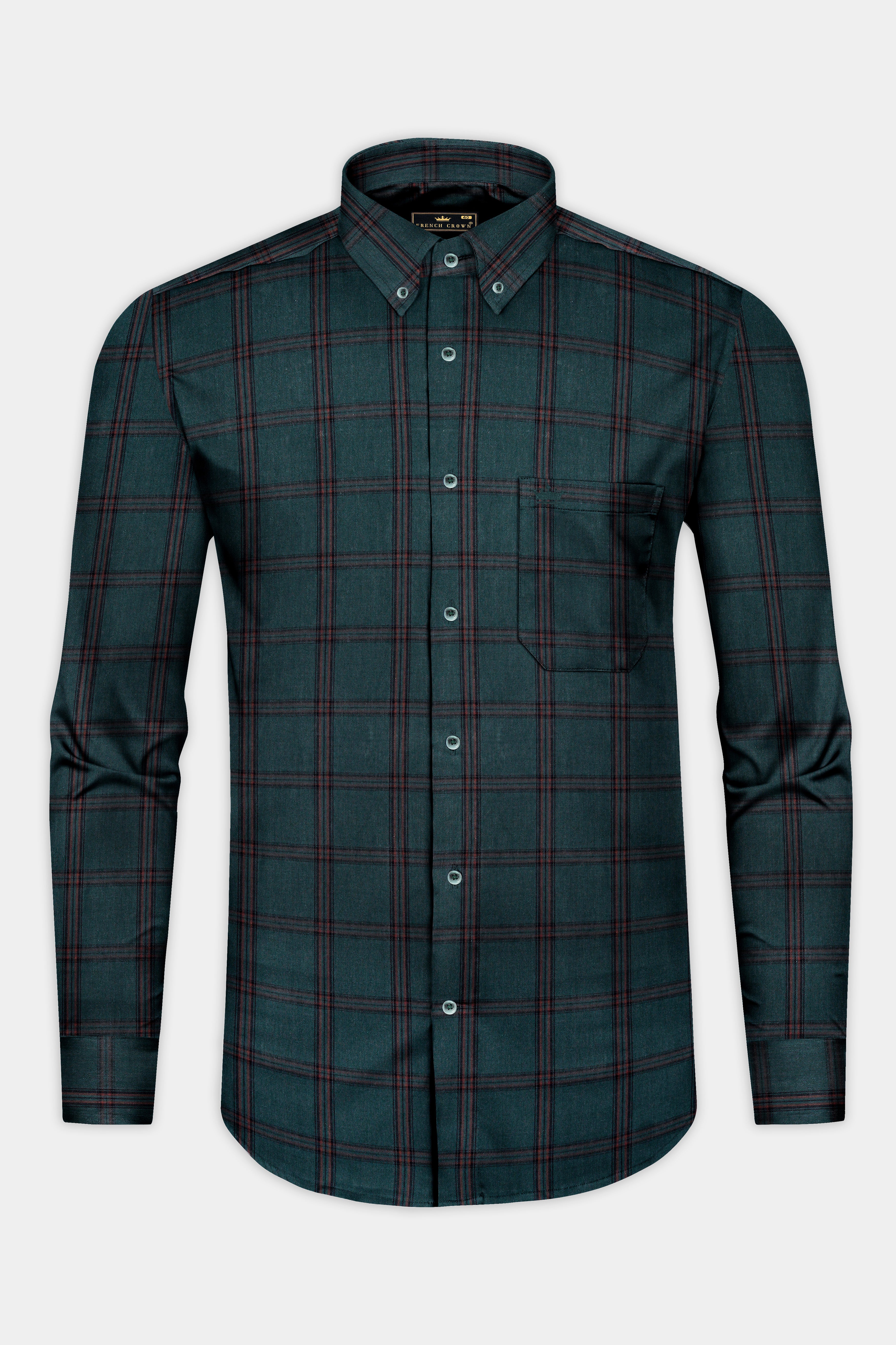 Timber Green Checked Twill Cotton Shirt 12921-BD-GR-38, 12921-BD-GR-H-38, 12921-BD-GR-39, 12921-BD-GR-H-39, 12921-BD-GR-40, 12921-BD-GR-H-40, 12921-BD-GR-42, 12921-BD-GR-H-42, 12921-BD-GR-44, 12921-BD-GR-H-44, 12921-BD-GR-46, 12921-BD-GR-H-46, 12921-BD-GR-48, 12921-BD-GR-H-48, 12921-BD-GR-50, 12921-BD-GR-H-50, 12921-BD-GR-52, 12921-BD-GR-H-52