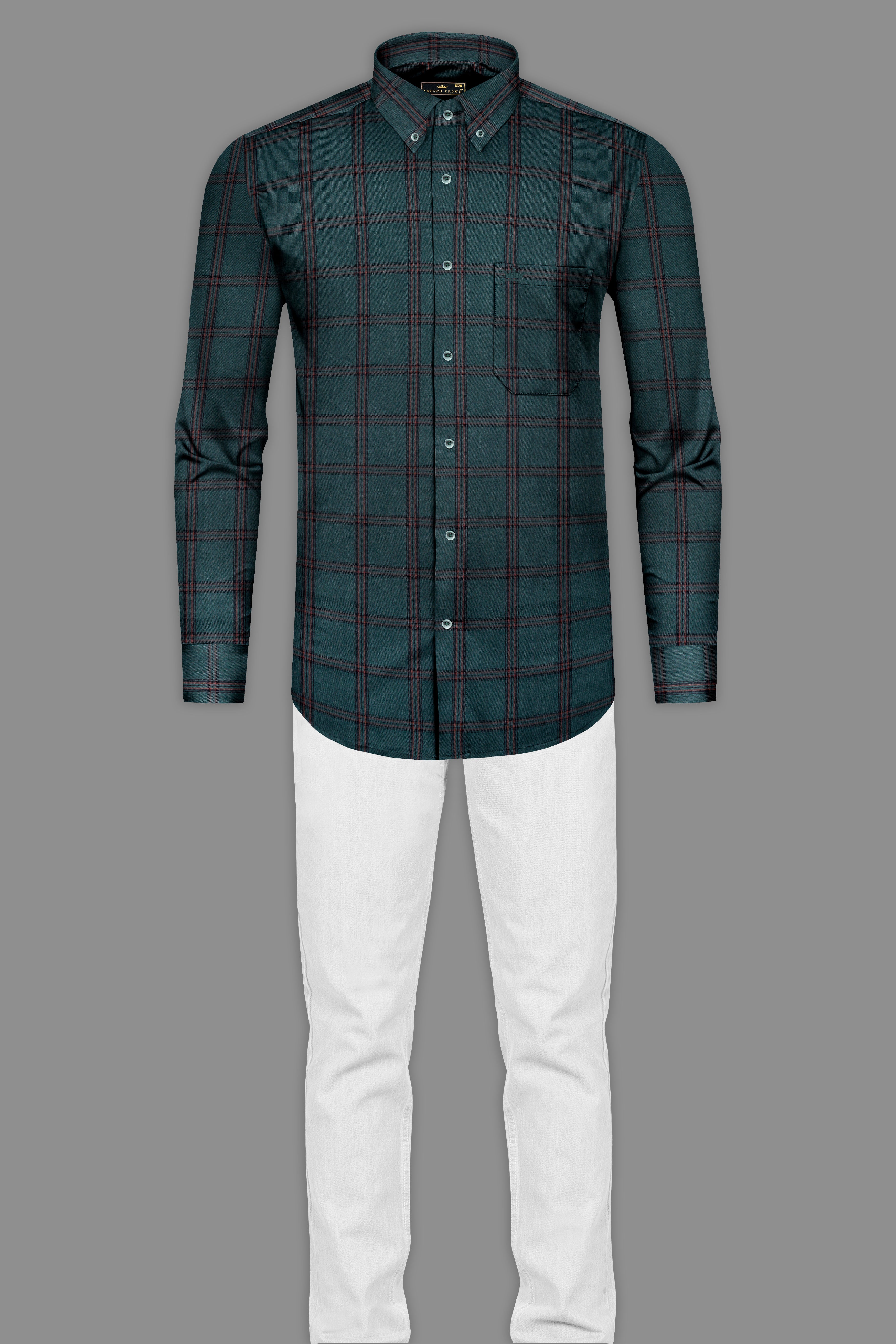 Timber Green Checked Twill Cotton Shirt 12921-BD-GR-38, 12921-BD-GR-H-38, 12921-BD-GR-39, 12921-BD-GR-H-39, 12921-BD-GR-40, 12921-BD-GR-H-40, 12921-BD-GR-42, 12921-BD-GR-H-42, 12921-BD-GR-44, 12921-BD-GR-H-44, 12921-BD-GR-46, 12921-BD-GR-H-46, 12921-BD-GR-48, 12921-BD-GR-H-48, 12921-BD-GR-50, 12921-BD-GR-H-50, 12921-BD-GR-52, 12921-BD-GR-H-52