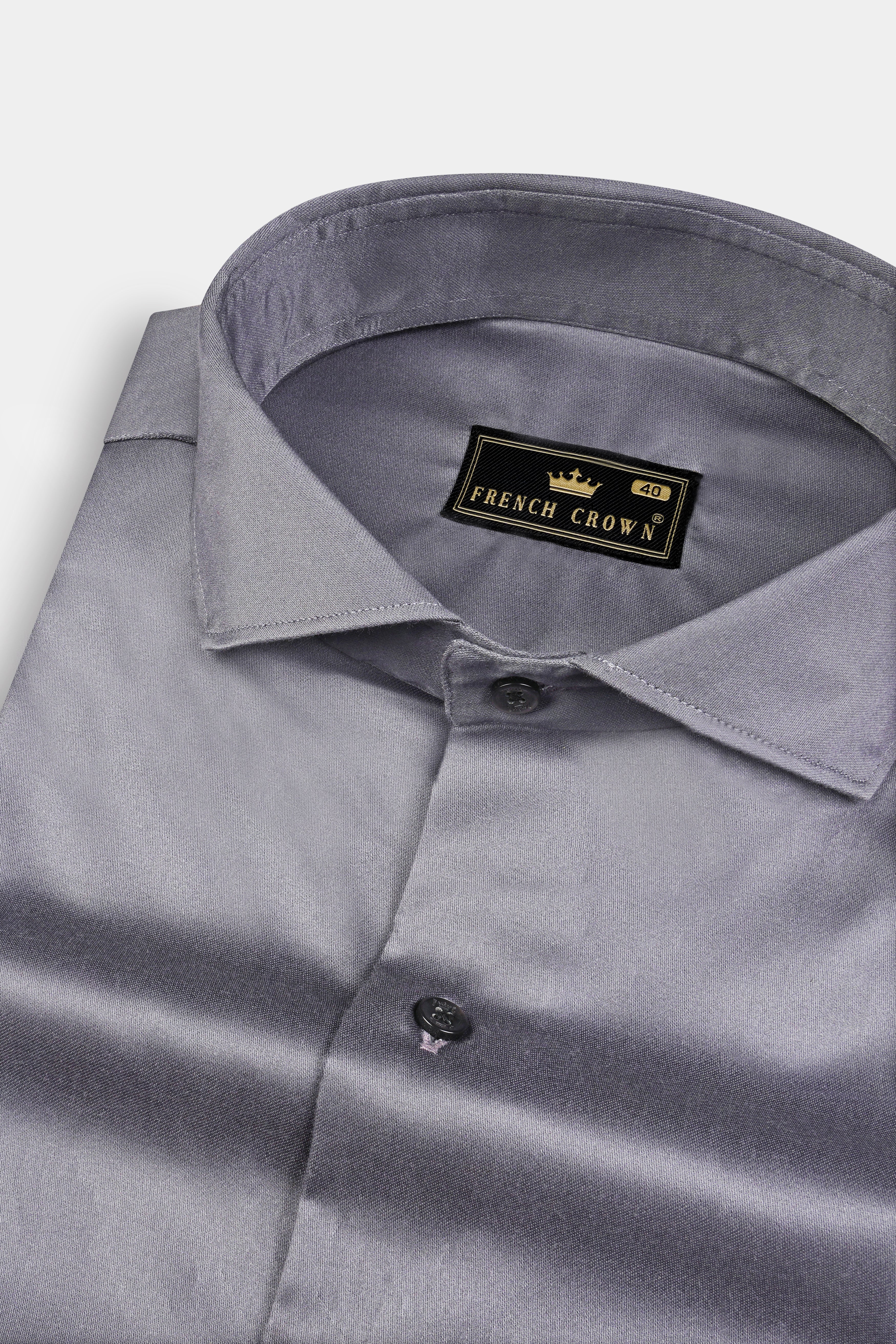 Venus Gray Solid Subtle Sheen Super Soft Premium Cotton Shirt 12922-CA-BLK-38,  12922-CA-BLK-H-38,  12922-CA-BLK-39,  12922-CA-BLK-H-39,  12922-CA-BLK-40,  12922-CA-BLK-H-40,  12922-CA-BLK-42,  12922-CA-BLK-H-42,  12922-CA-BLK-44,  12922-CA-BLK-H-44,  12922-CA-BLK-46,  12922-CA-BLK-H-46,  12922-CA-BLK-48,  12922-CA-BLK-H-48,  12922-CA-BLK-50,  12922-CA-BLK-H-50,  12922-CA-BLK-52,  12922-CA-BLK-H-52