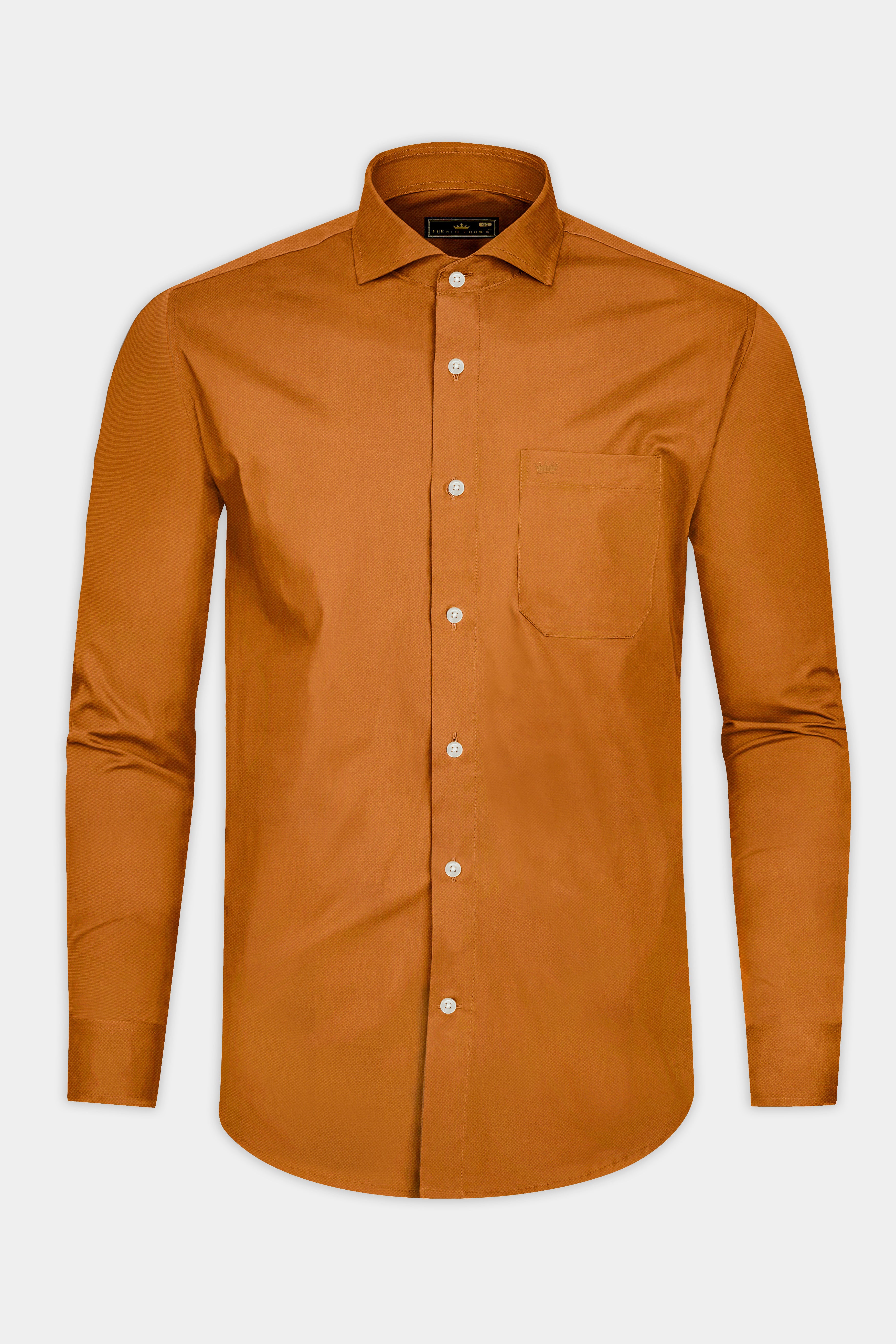 Ochre Orange Dobby Textured Premium Cotton Shirt 12926-CA-38, 12926-CA-H-38, 12926-CA-39, 12926-CA-H-39, 12926-CA-40, 12926-CA-H-40, 12926-CA-42, 12926-CA-H-42, 12926-CA-44, 12926-CA-H-44, 12926-CA-46, 12926-CA-H-46, 12926-CA-48, 12926-CA-H-48, 12926-CA-50, 12926-CA-H-50, 12926-CA-52, 12926-CA-H-52