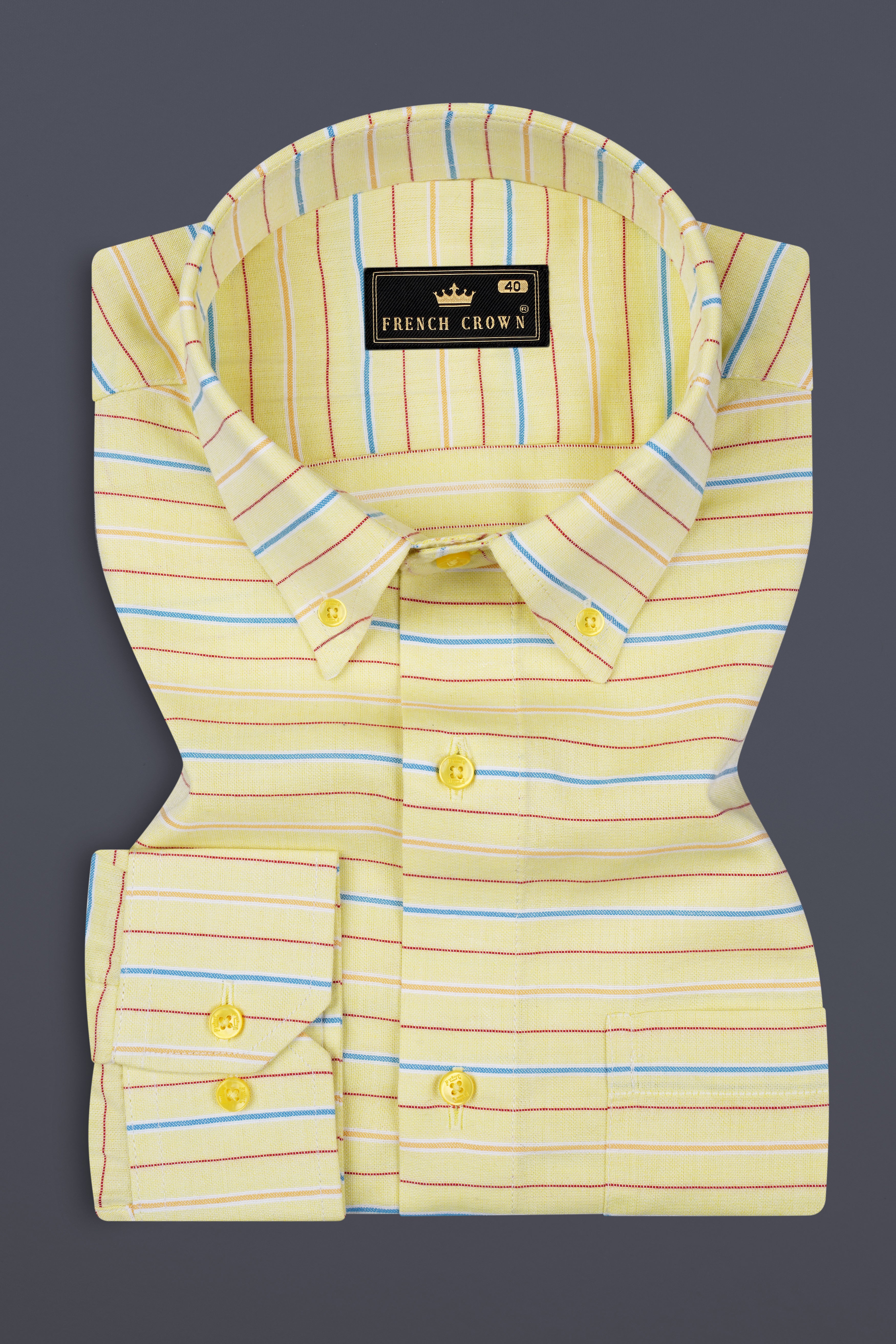 Hazel Yellow Striped Dobby Textured Premium Cotton Shirt 12930-BD-YL-38, 12930-BD-YL-H-38, 12930-BD-YL-39, 12930-BD-YL-H-39, 12930-BD-YL-40, 12930-BD-YL-H-40, 12930-BD-YL-42, 12930-BD-YL-H-42, 12930-BD-YL-44, 12930-BD-YL-H-44, 12930-BD-YL-46, 12930-BD-YL-H-46, 12930-BD-YL-48, 12930-BD-YL-H-48, 12930-BD-YL-50, 12930-BD-YL-H-50, 12930-BD-YL-52, 12930-BD-YL-H-52