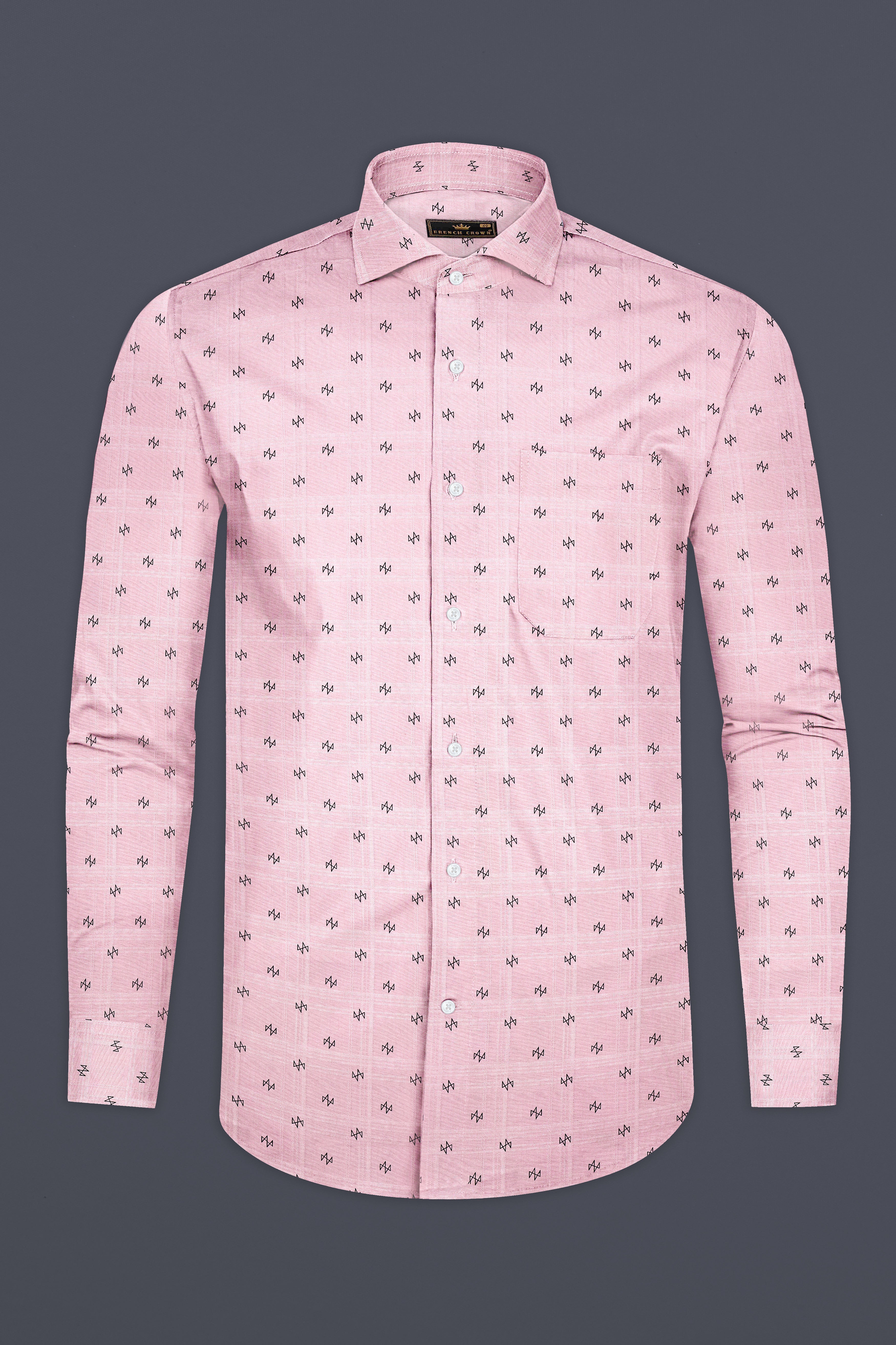 Thistle Pink Printed Dobby Premium Cotton Shirt 12936-CA-38, 12936-CA-H-38, 12936-CA-39, 12936-CA-H-39, 12936-CA-40, 12936-CA-H-40, 12936-CA-42, 12936-CA-H-42, 12936-CA-44, 12936-CA-H-44, 12936-CA-46, 12936-CA-H-46, 12936-CA-48, 12936-CA-H-48, 12936-CA-50, 12936-CA-H-50, 12936-CA-52, 12936-CA-H-52