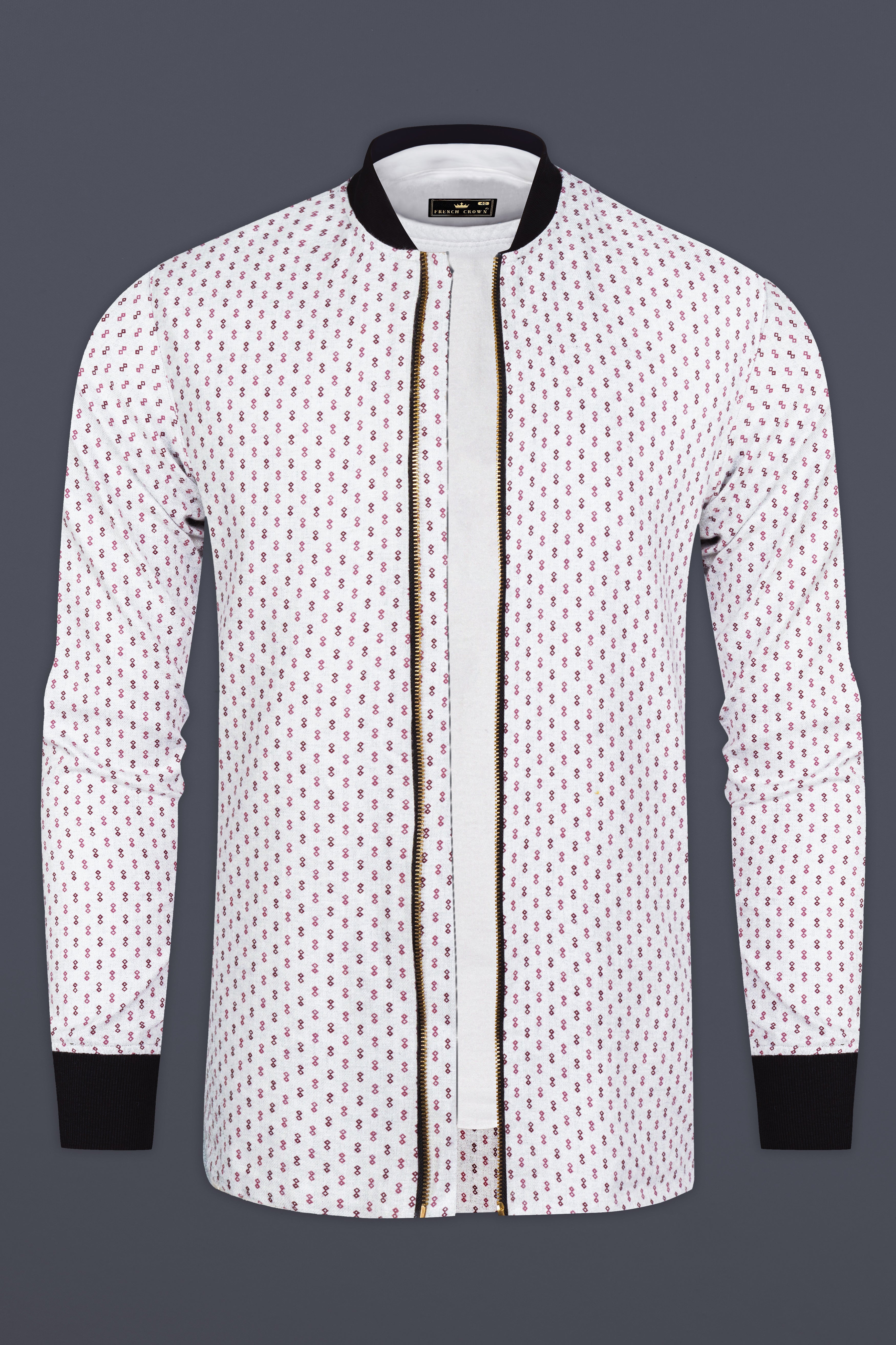 Bright White And Camelot Purple Flannel Printed Premium Cotton Bomber Jacket 12949-BJ-38 ,12949-BJ-H-38 ,12949-BJ-39 ,12949-BJ-H-39 ,12949-BJ-40 ,12949-BJ-H-40 ,12949-BJ-42 ,12949-BJ-H-42 ,12949-BJ-44 ,12949-BJ-H-44 ,12949-BJ-46 ,12949-BJ-H-46 ,12949-BJ-48 ,12949-BJ-H-48 ,12949-BJ-50 ,12949-BJ-H-50 ,12949-BJ-52 ,12949-BJ-H-52