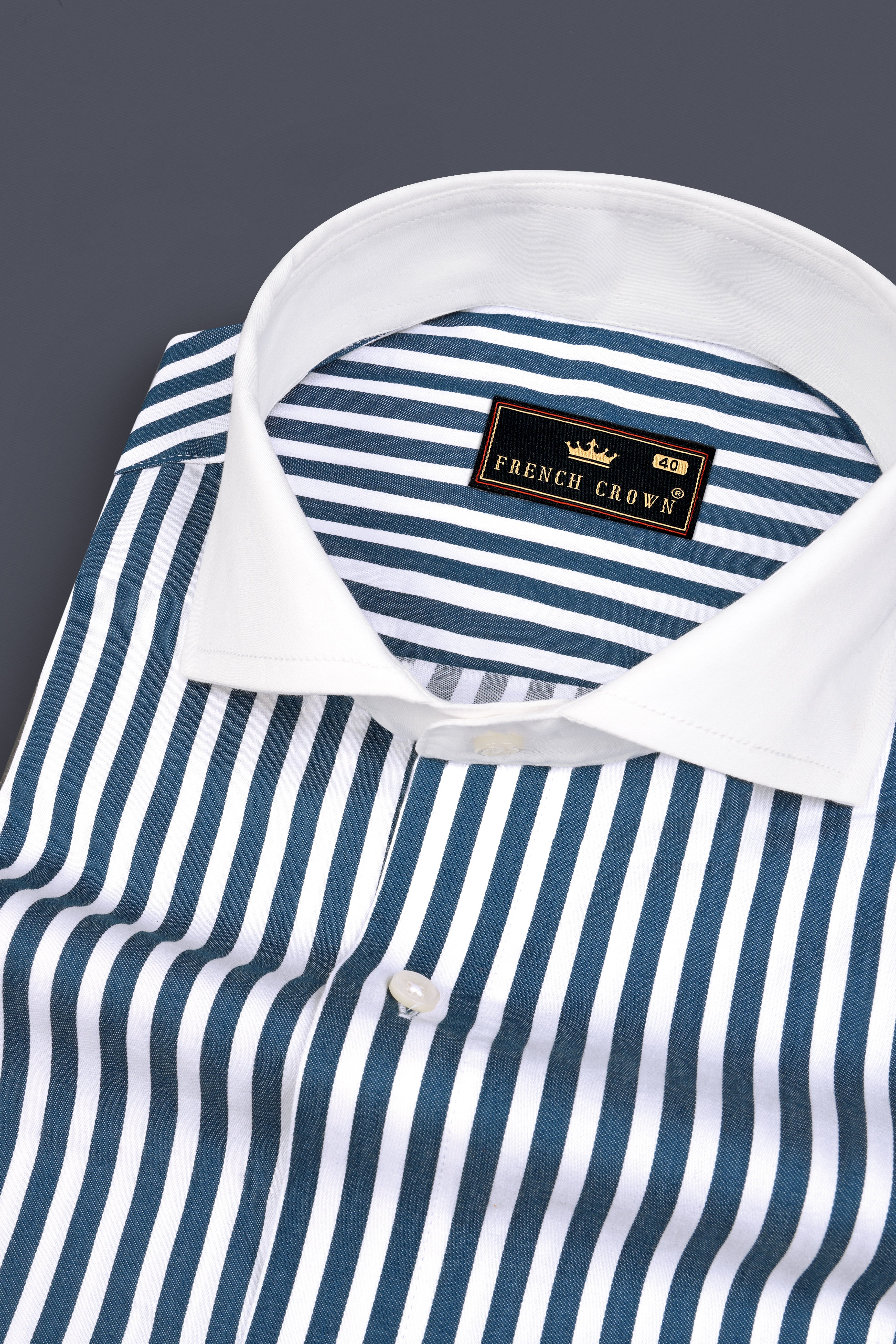 Dianne Blue And Bright White Striped Royal Oxford Premium Cotton Shirt 12950-CA-WCC-38, 12950-CA-WCC-H-38, 12950-CA-WCC-39, 12950-CA-WCC-H-39, 12950-CA-WCC-40, 12950-CA-WCC-H-40, 12950-CA-WCC-42, 12950-CA-WCC-H-42, 12950-CA-WCC-44, 12950-CA-WCC-H-44, 12950-CA-WCC-46, 12950-CA-WCC-H-46, 12950-CA-WCC-48, 12950-CA-WCC-H-48, 12950-CA-WCC-50, 12950-CA-WCC-H-50, 12950-CA-WCC-52, 12950-CA-WCC-H-52