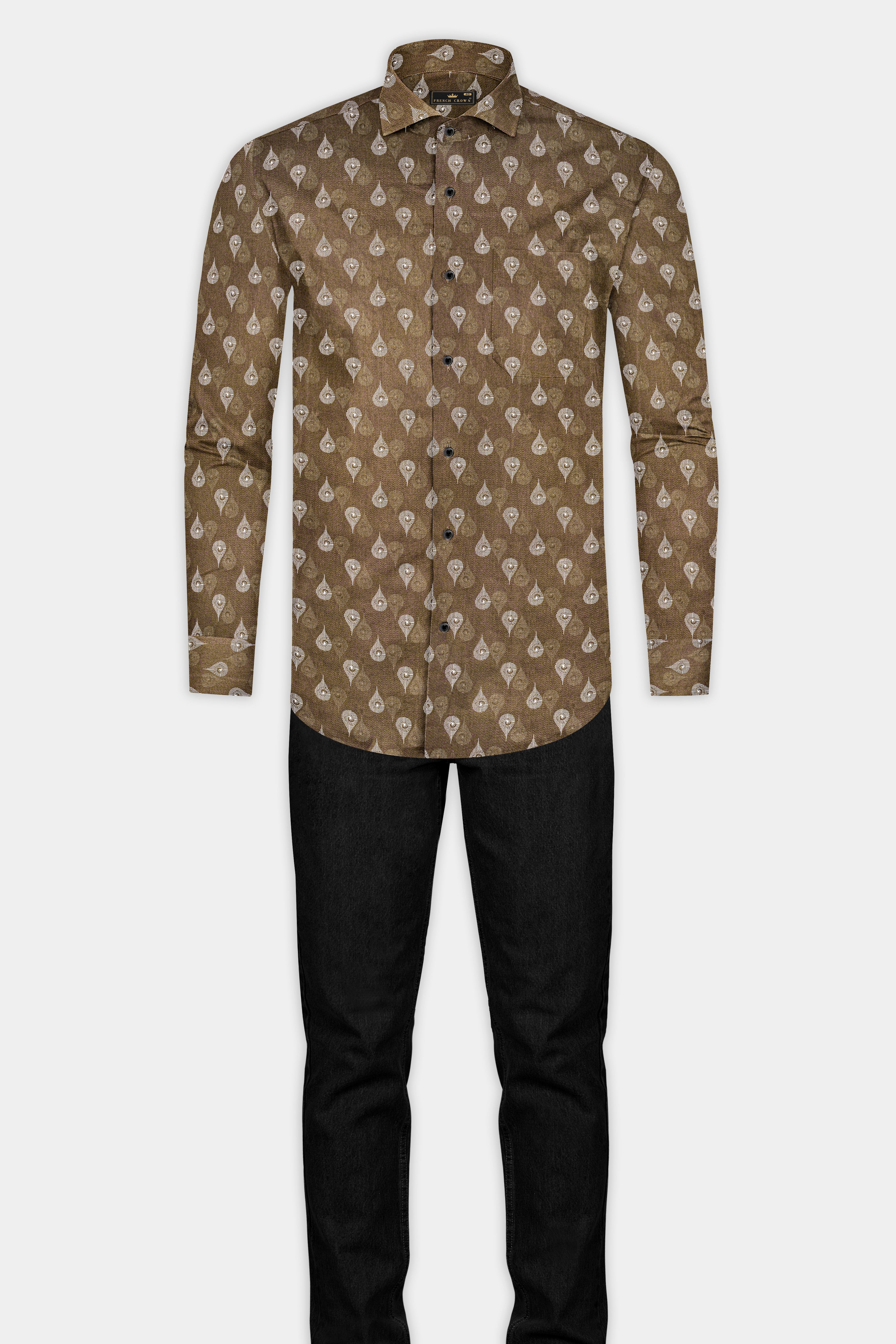 Sandstone Brown Printed Subtle Sheen Super Soft Premium Cotton Shirt 12959-CA-BLK-38 ,12959-CA-BLK-H-38 ,12959-CA-BLK-39 ,12959-CA-BLK-H-39 ,12959-CA-BLK-40 ,12959-CA-BLK-H-40 ,12959-CA-BLK-42 ,12959-CA-BLK-H-42 ,12959-CA-BLK-44 ,12959-CA-BLK-H-44 ,12959-CA-BLK-46 ,12959-CA-BLK-H-46 ,12959-CA-BLK-48 ,12959-CA-BLK-H-48 ,12959-CA-BLK-50 ,12959-CA-BLK-H-50 ,12959-CA-BLK-52 ,12959-CA-BLK-H-52