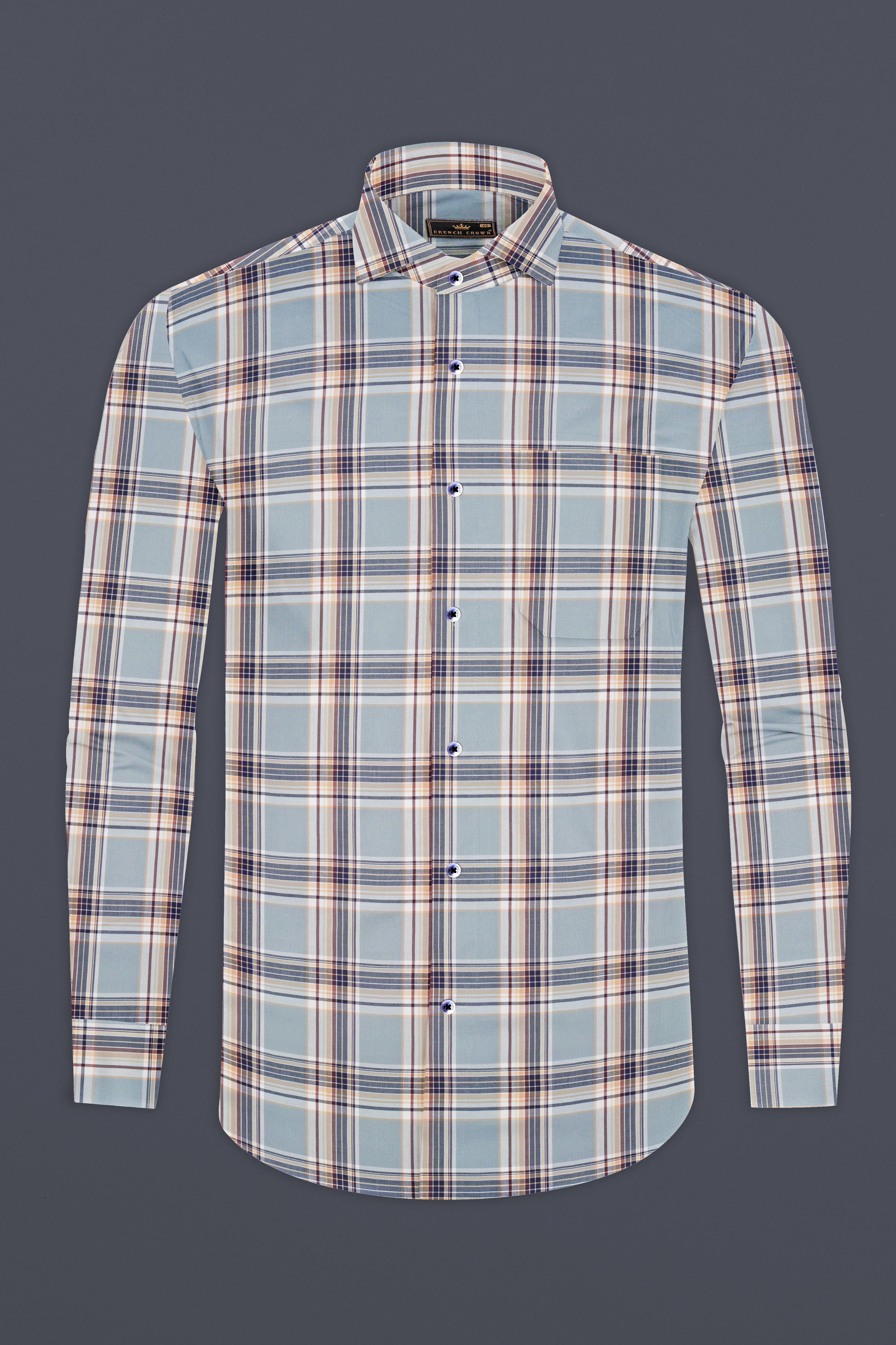 Periwinkle Blue Checked Twill Premium Cotton Shirt 12962-CA-BLE-38, 12962-CA-BLE-H-38, 12962-CA-BLE-39, 12962-CA-BLE-H-39, 12962-CA-BLE-40, 12962-CA-BLE-H-40, 12962-CA-BLE-42, 12962-CA-BLE-H-42, 12962-CA-BLE-44, 12962-CA-BLE-H-44, 12962-CA-BLE-46, 12962-CA-BLE-H-46, 12962-CA-BLE-48, 12962-CA-BLE-H-48, 12962-CA-BLE-50, 12962-CA-BLE-H-50, 12962-CA-BLE-52, 12962-CA-BLE-H-52