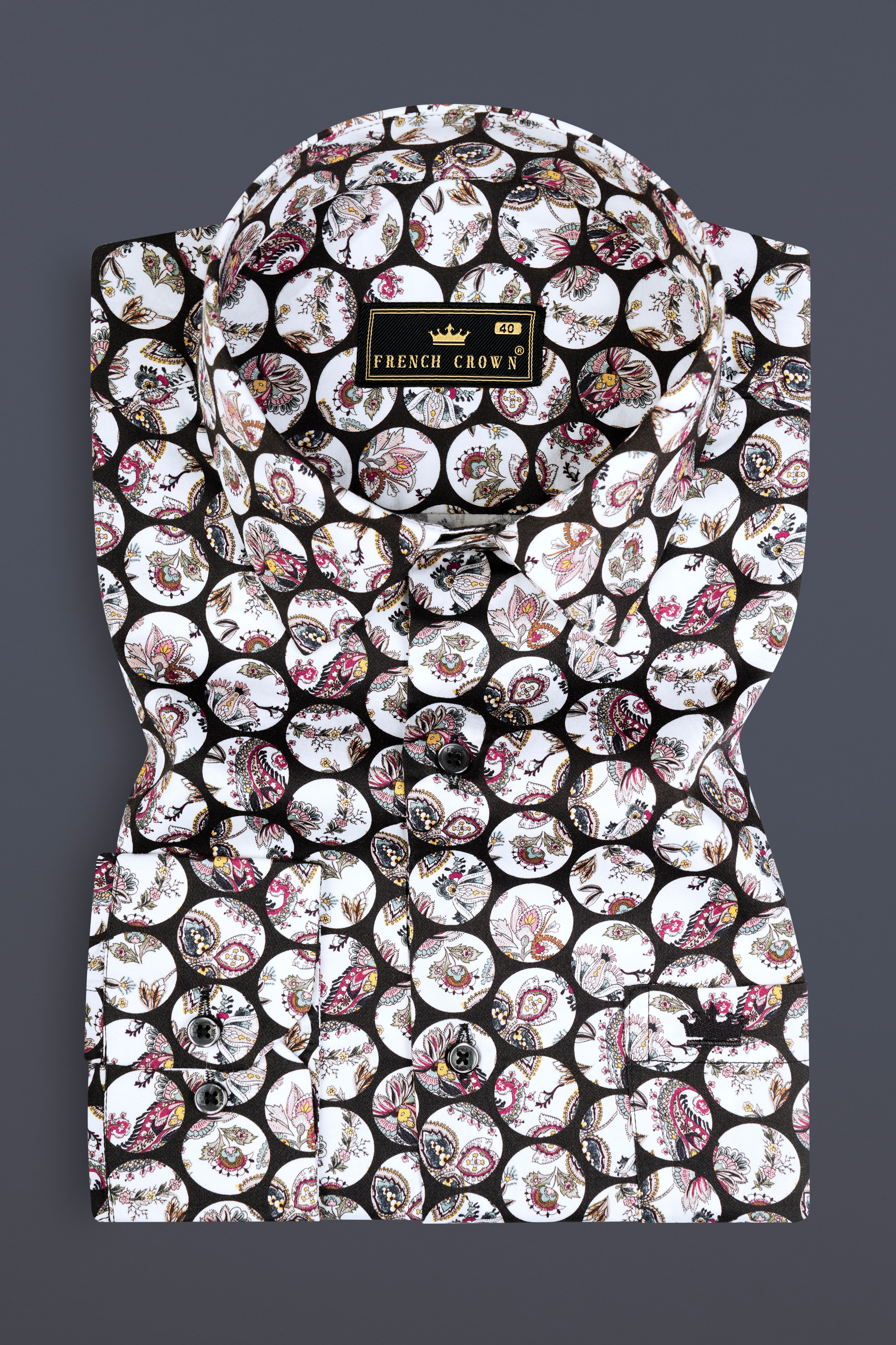 Jade Black Multicolour Floral Printed Subtle Sheen Super Soft Premium Cotton Designer Shirt 12968-BLK-38, 12968-BLK-H-38, 12968-BLK-39, 12968-BLK-H-39, 12968-BLK-40, 12968-BLK-H-40, 12968-BLK-42, 12968-BLK-H-42, 12968-BLK-44, 12968-BLK-H-44, 12968-BLK-46, 12968-BLK-H-46, 12968-BLK-48, 12968-BLK-H-48, 12968-BLK-50, 12968-BLK-H-50, 12968-BLK-52, 12968-BLK-H-52