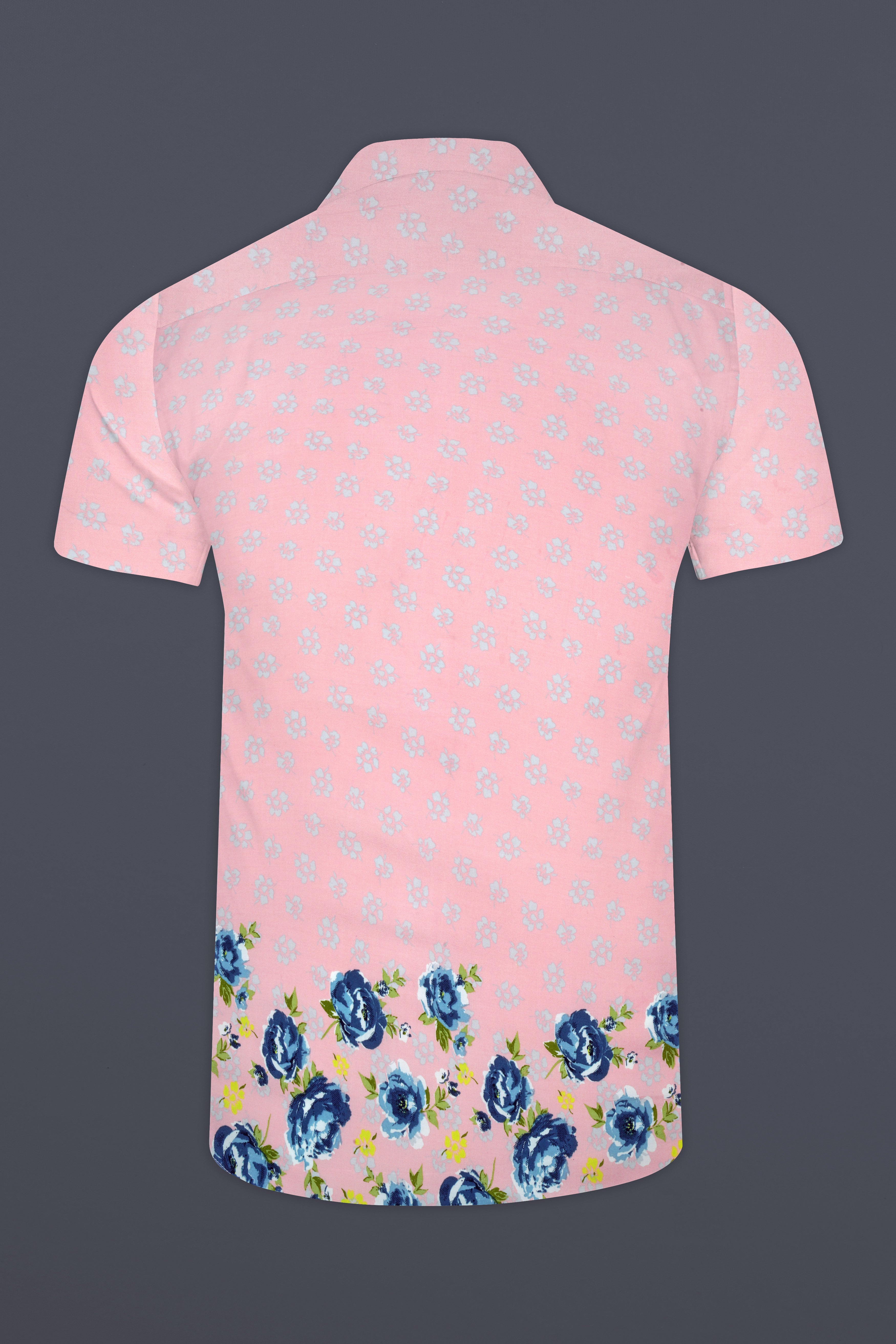 Kawaii Pink Flower Printed Super Soft Tencel Cotton Blend Shirt