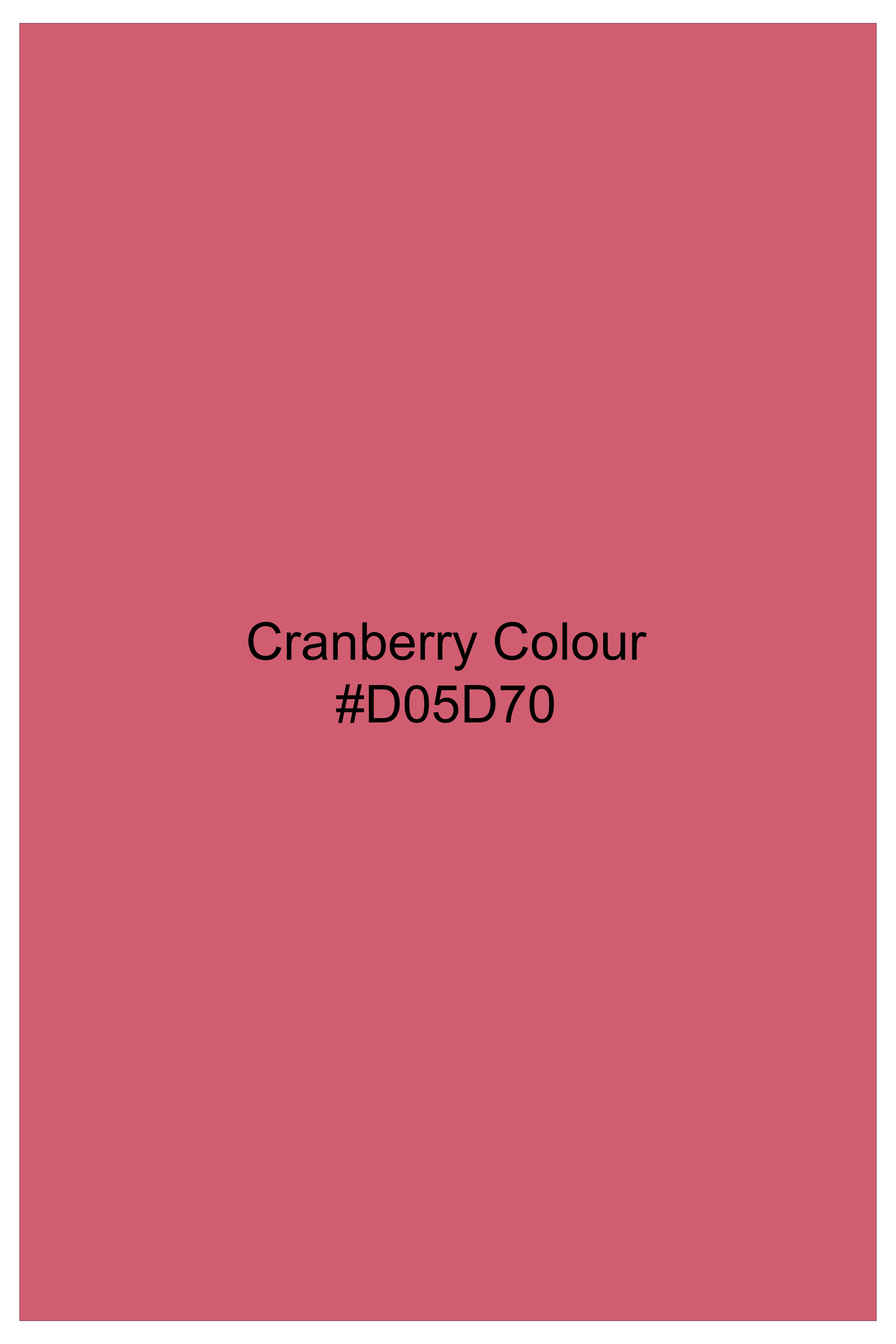 Cranberry Pink Printed Subtle Sheen Super Soft Premium Cotton Shirt