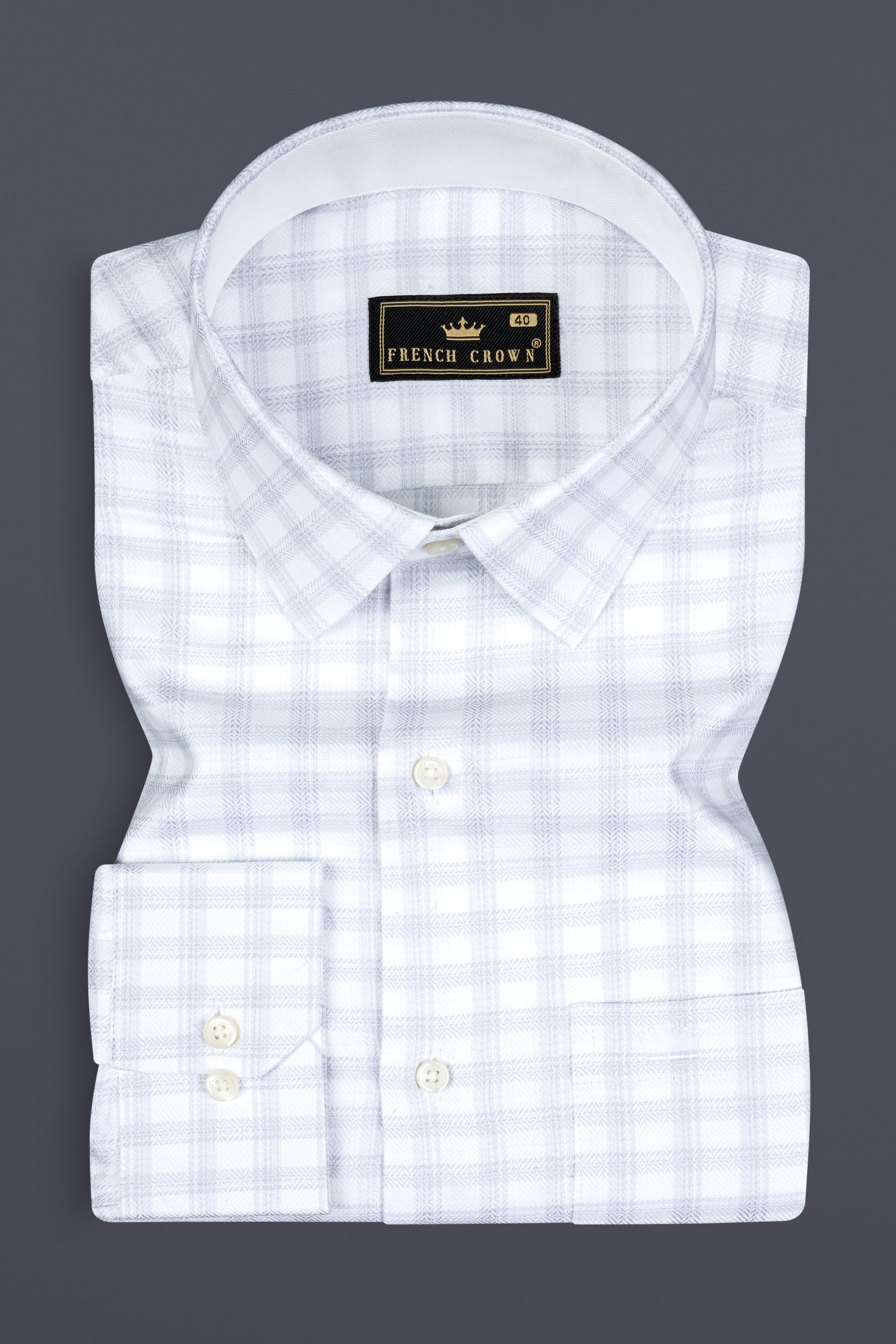 Hawkes Blue And Bright White checked Jacquard Textured Premium Cotton Shirt 13022-CP-38 ,13022-CP-H-38 ,13022-CP-39 ,13022-CP-H-39 ,13022-CP-40 ,13022-CP-H-40 ,13022-CP-42 ,13022-CP-H-42 ,13022-CP-44 ,13022-CP-H-44 ,13022-CP-46 ,13022-CP-H-46 ,13022-CP-48 ,13022-CP-H-48 ,13022-CP-50 ,13022-CP-H-50 ,13022-CP-52 ,13022-CP-H-52