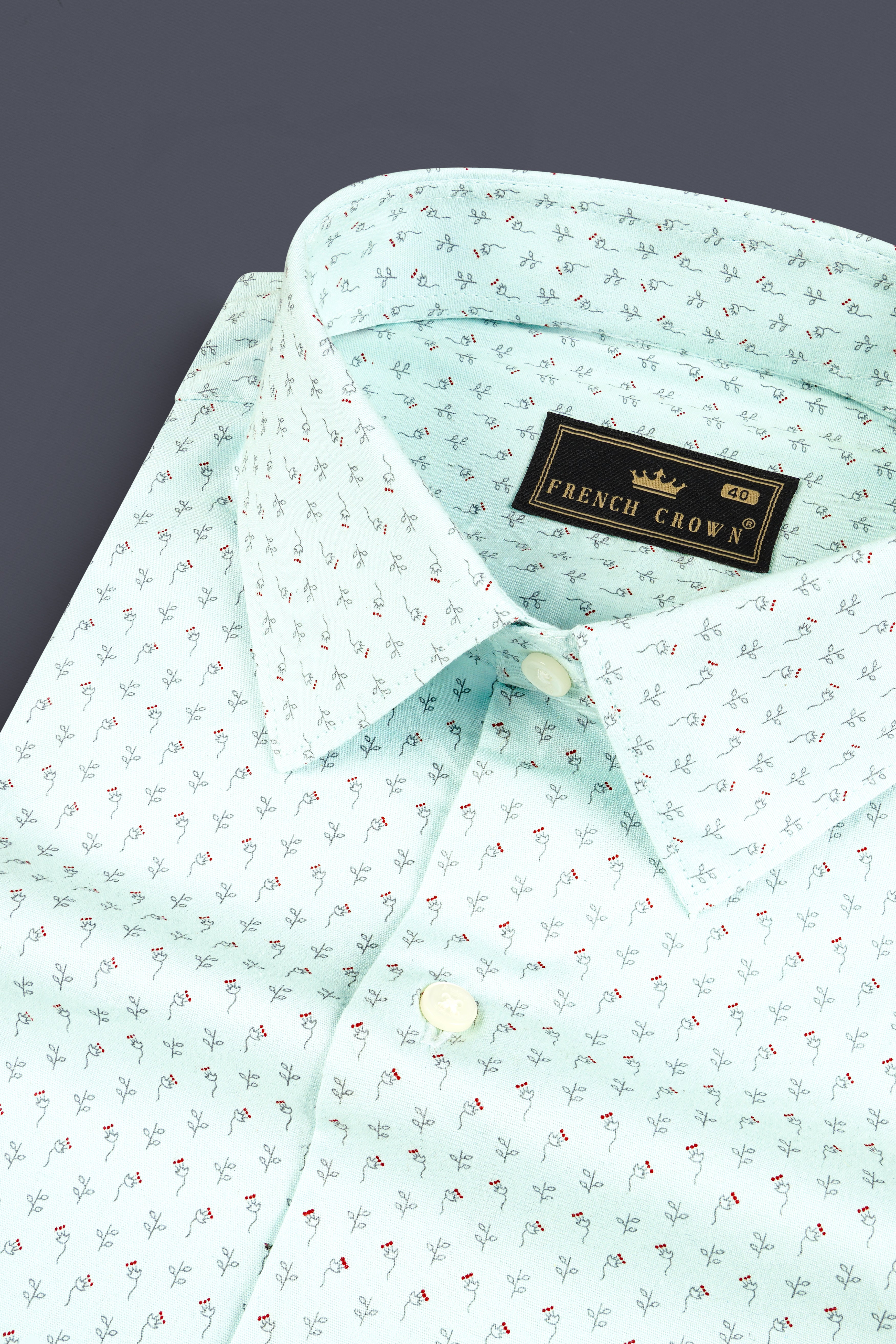 Frosted Mint Blue Printed Premium Giza Cotton Shirt 13024-38 ,13024-H-38 ,13024-39 ,13024-H-39 ,13024-40 ,13024-H-40 ,13024-42 ,13024-H-42 ,13024-44 ,13024-H-44 ,13024-46 ,13024-H-46 ,13024-48 ,13024-H-48 ,13024-50 ,13024-H-50 ,13024-52 ,13024-H-52