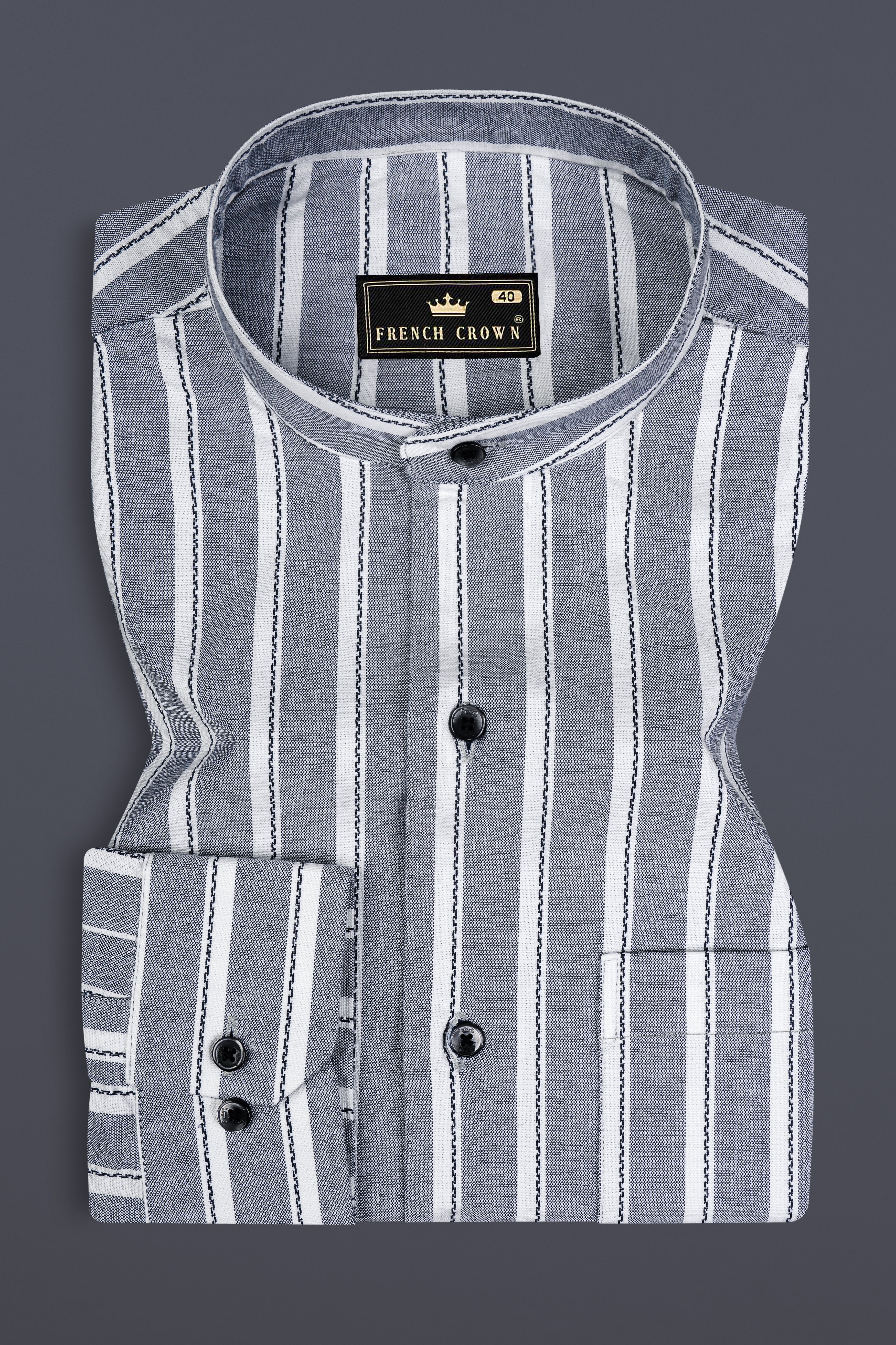 Mobster Gray And Bright White Striped heavy weight Royal Oxford Premium Cotton Shirt 13028-M-BLK-38 ,13028-M-BLK-H-38 ,13028-M-BLK-39 ,13028-M-BLK-H-39 ,13028-M-BLK-40 ,13028-M-BLK-H-40 ,13028-M-BLK-42 ,13028-M-BLK-H-42 ,13028-M-BLK-44 ,13028-M-BLK-H-44 ,13028-M-BLK-46 ,13028-M-BLK-H-46 ,13028-M-BLK-48 ,13028-M-BLK-H-48 ,13028-M-BLK-50 ,13028-M-BLK-H-50 ,13028-M-BLK-52 ,13028-M-BLK-H-52