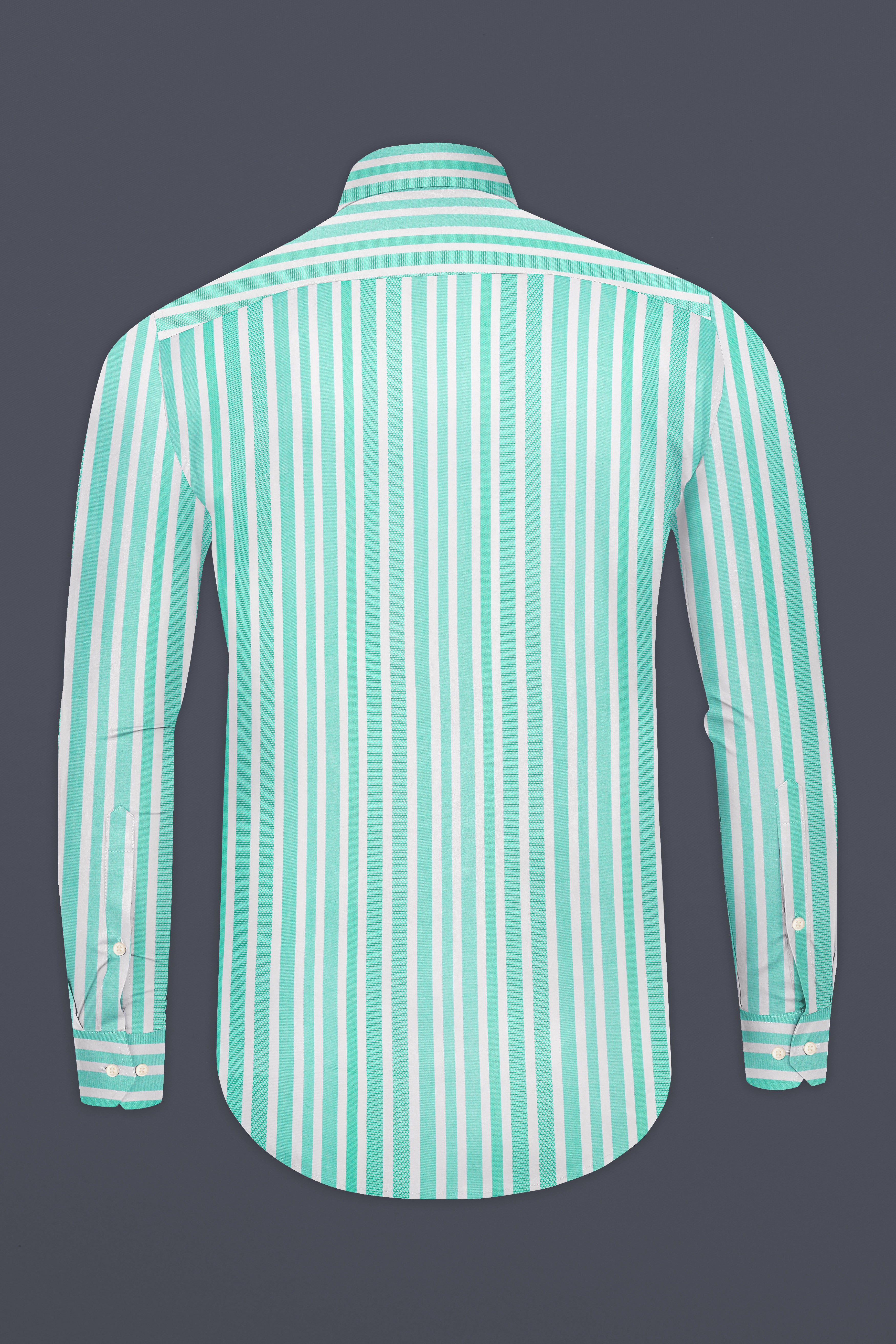 Fringy Green And Bright White Striped Dobby Textured Premium Giza Cotton Shirt 13036-CA-38, 13036-CA-H-38, 13036-CA-39, 13036-CA-H-39, 13036-CA-40, 13036-CA-H-40, 13036-CA-42, 13036-CA-H-42, 13036-CA-44, 13036-CA-H-44, 13036-CA-46, 13036-CA-H-46, 13036-CA-48, 13036-CA-H-48, 13036-CA-50, 13036-CA-H-50, 13036-CA-52, 13036-CA-H-52