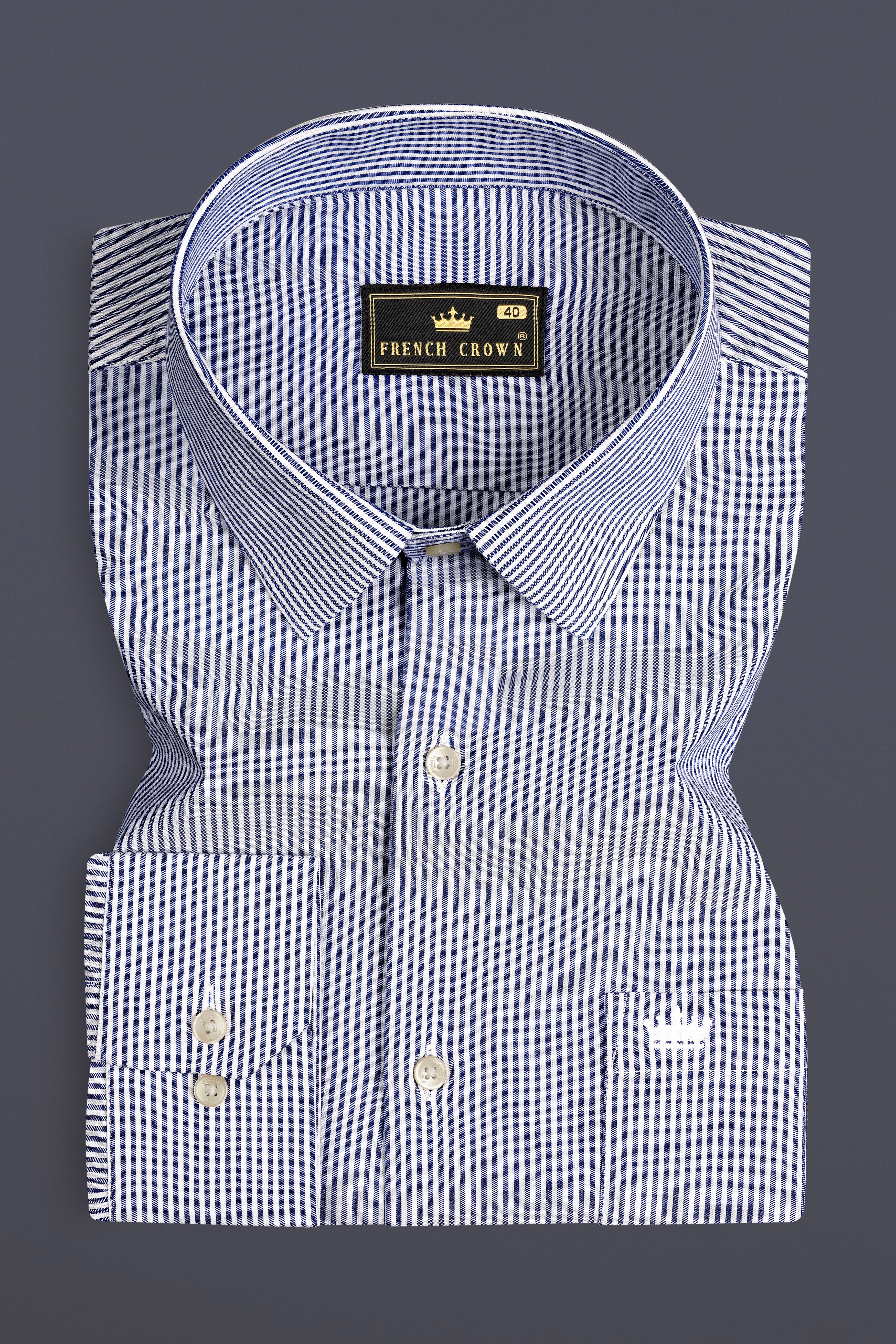 Dolphin Blue And Bright White Stripes Super Soft Premium Giza Cotton Shirt 13059-38, 13059-H-38, 13059-39, 13059-H-39, 13059-40, 13059-H-40, 13059-42, 13059-H-42, 13059-44, 13059-H-44, 13059-46, 13059-H-46, 13059-48, 13059-H-48, 13059-50, 13059-H-50, 13059-52, 13059-H-52