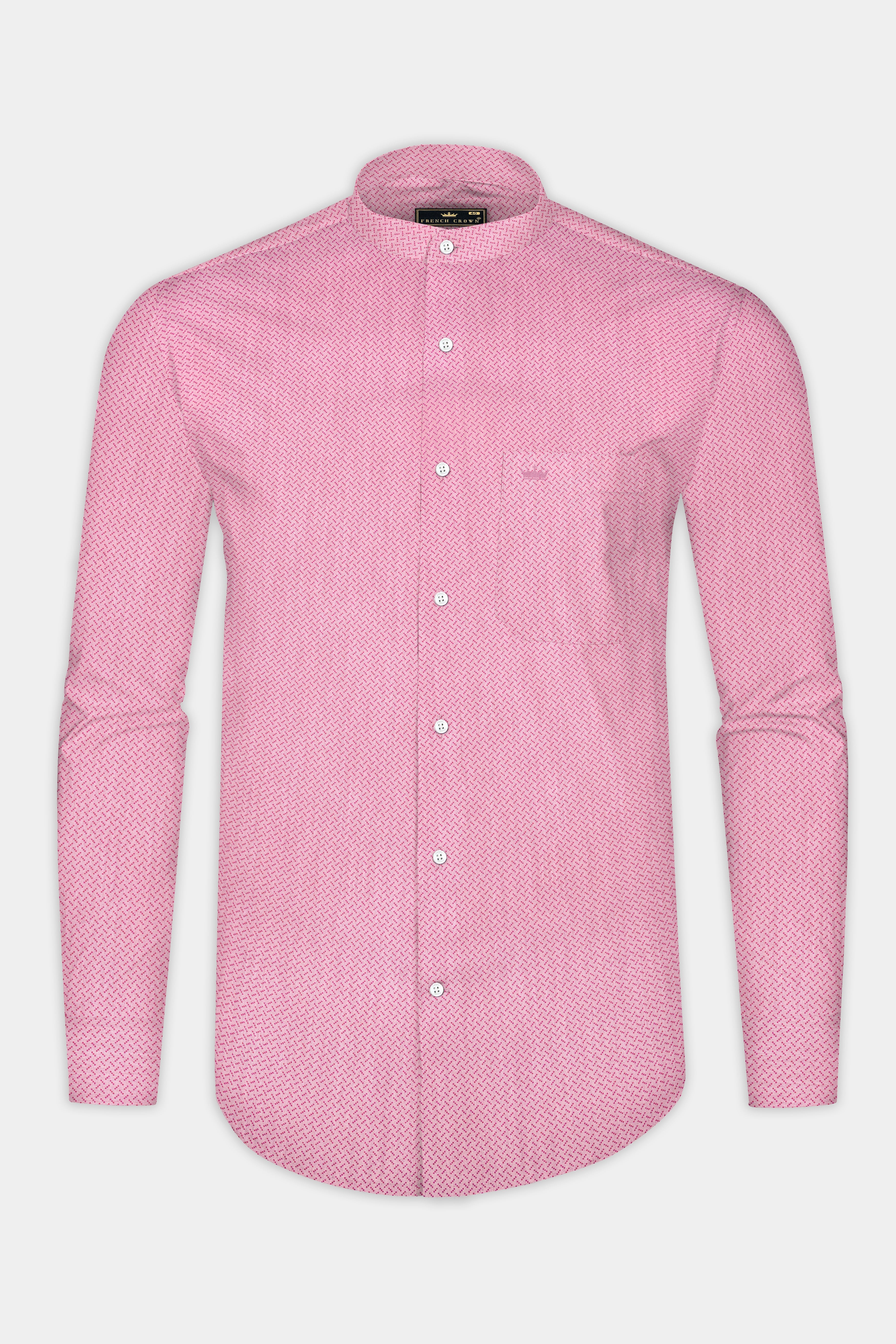 Chantilly Pink Printed Premium Giza Cotton Shirt