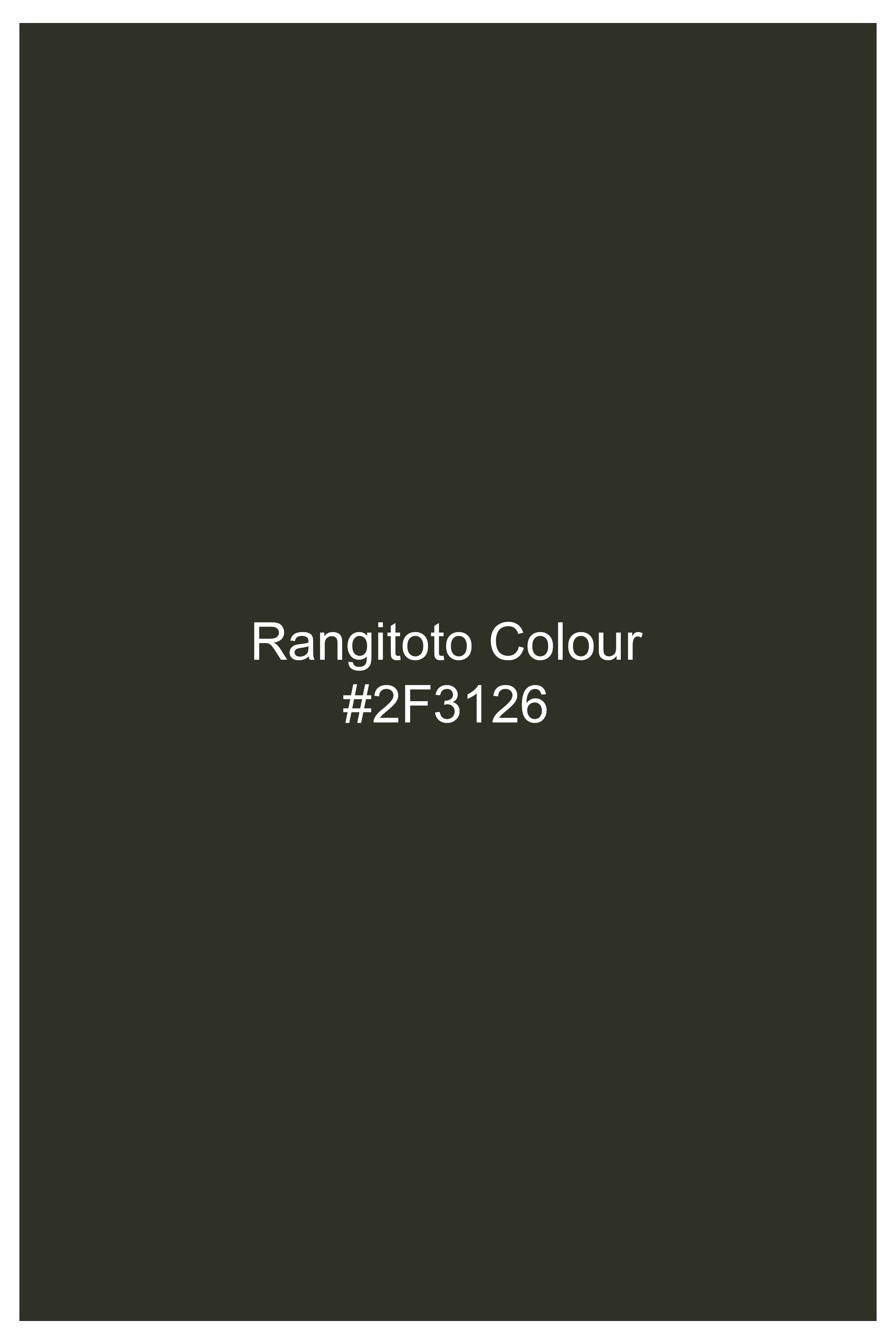 Rangitoto Green Two Tone Chambray Textured Premium Cotton Shirt