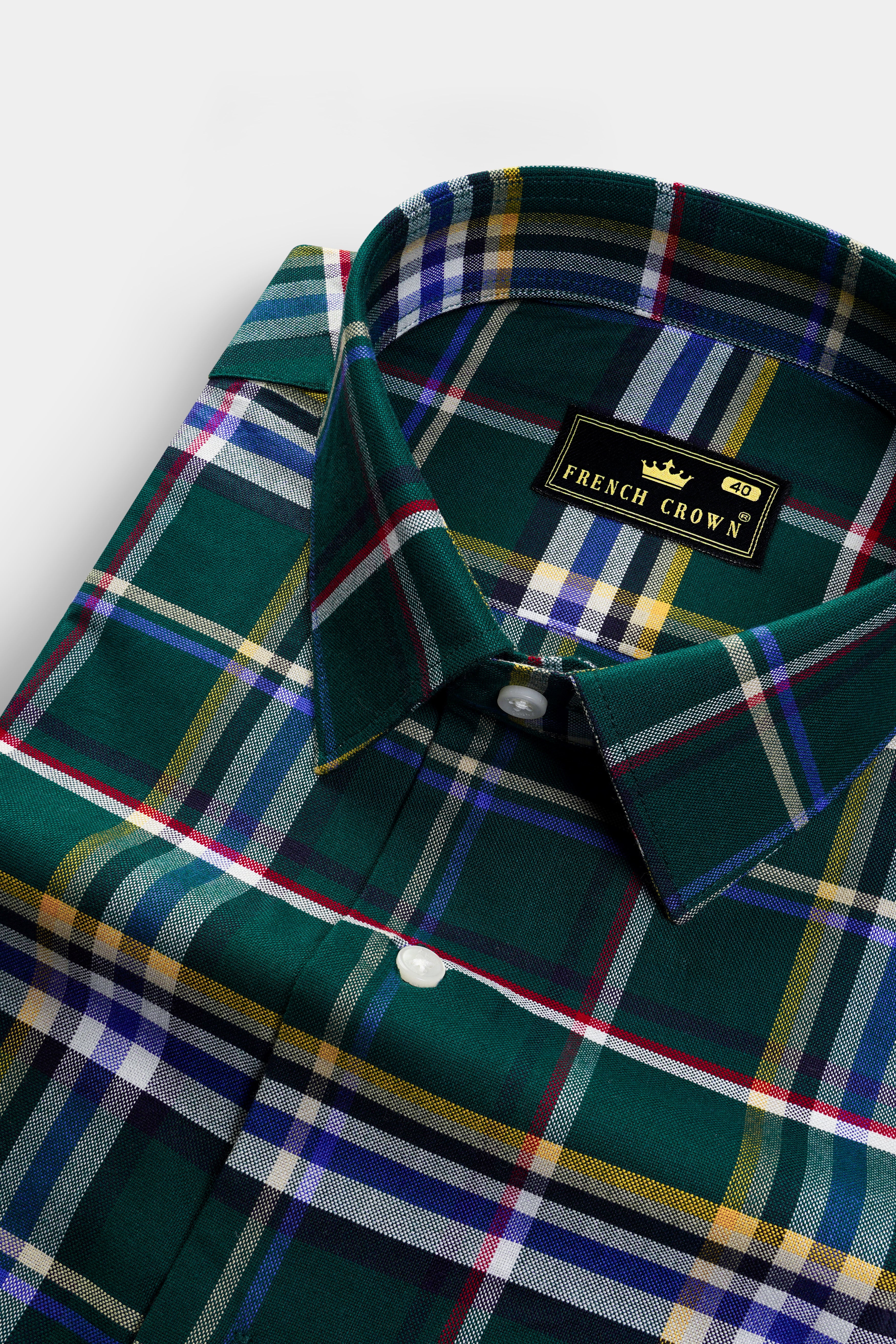 Evergreen Plaid Oxford Premium Cotton Shirt