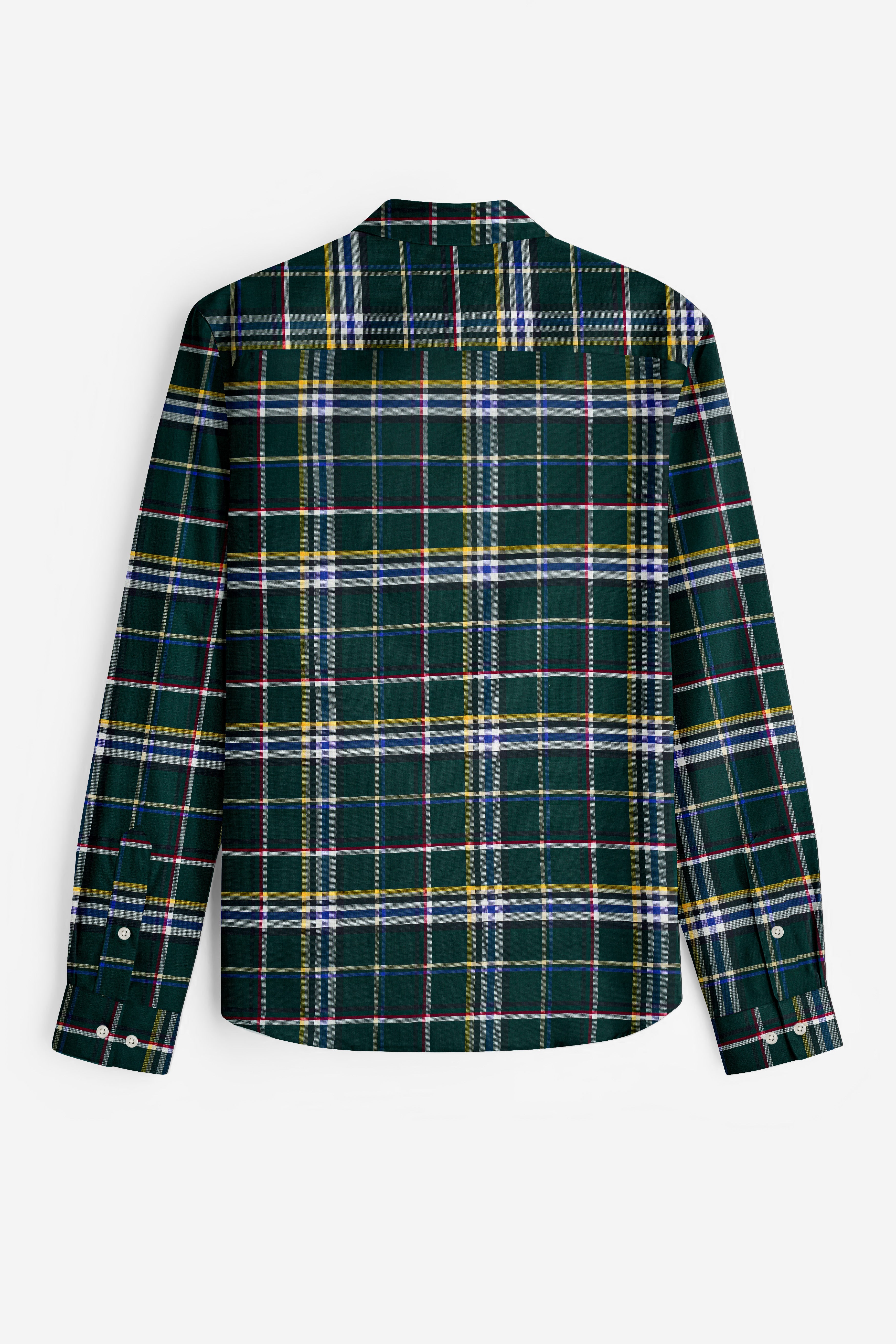 Evergreen Plaid Oxford Premium Cotton Shirt