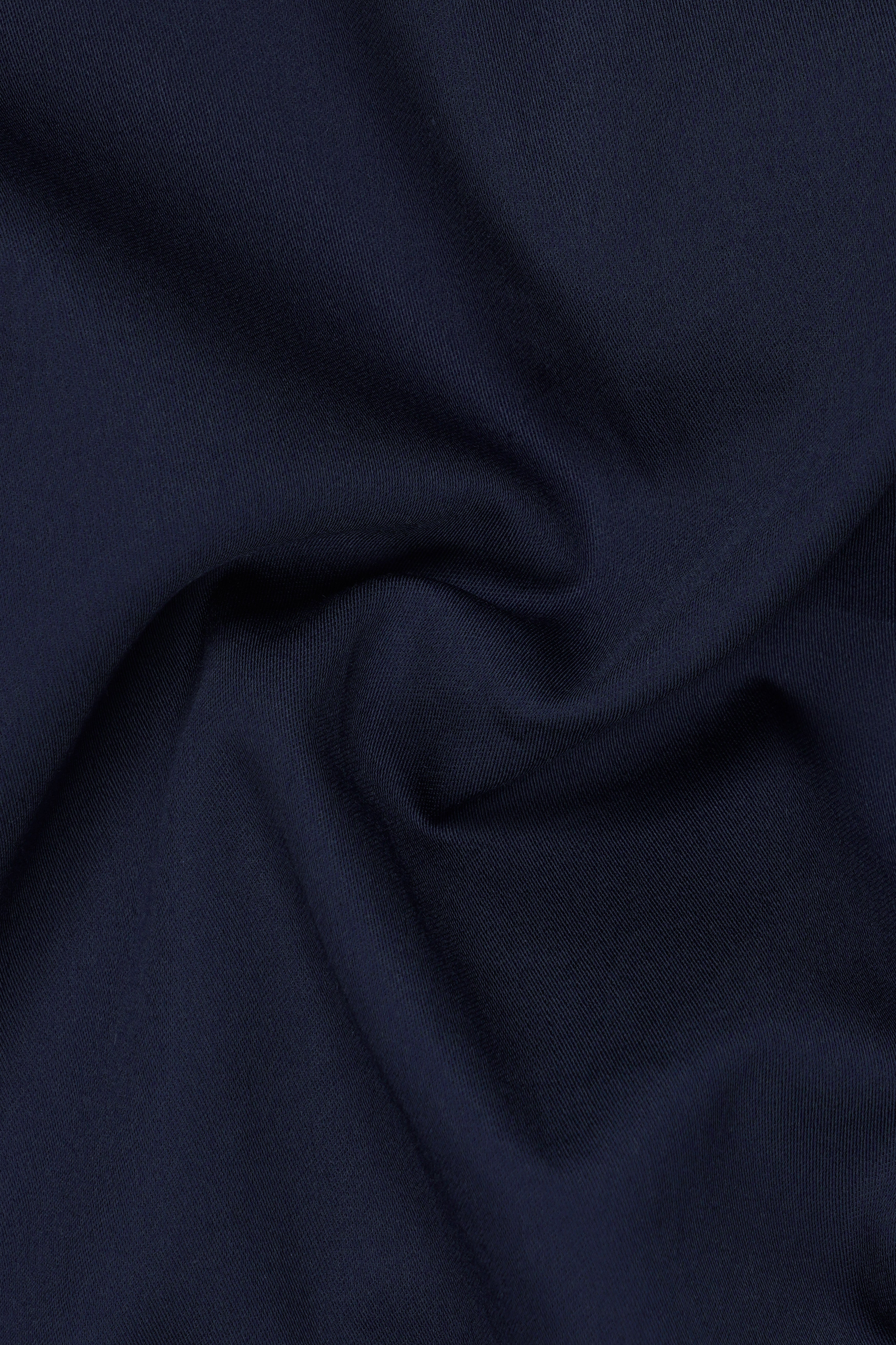 Midnight Blue Solid Heavyweight Twill Designer Overshirt/shacket