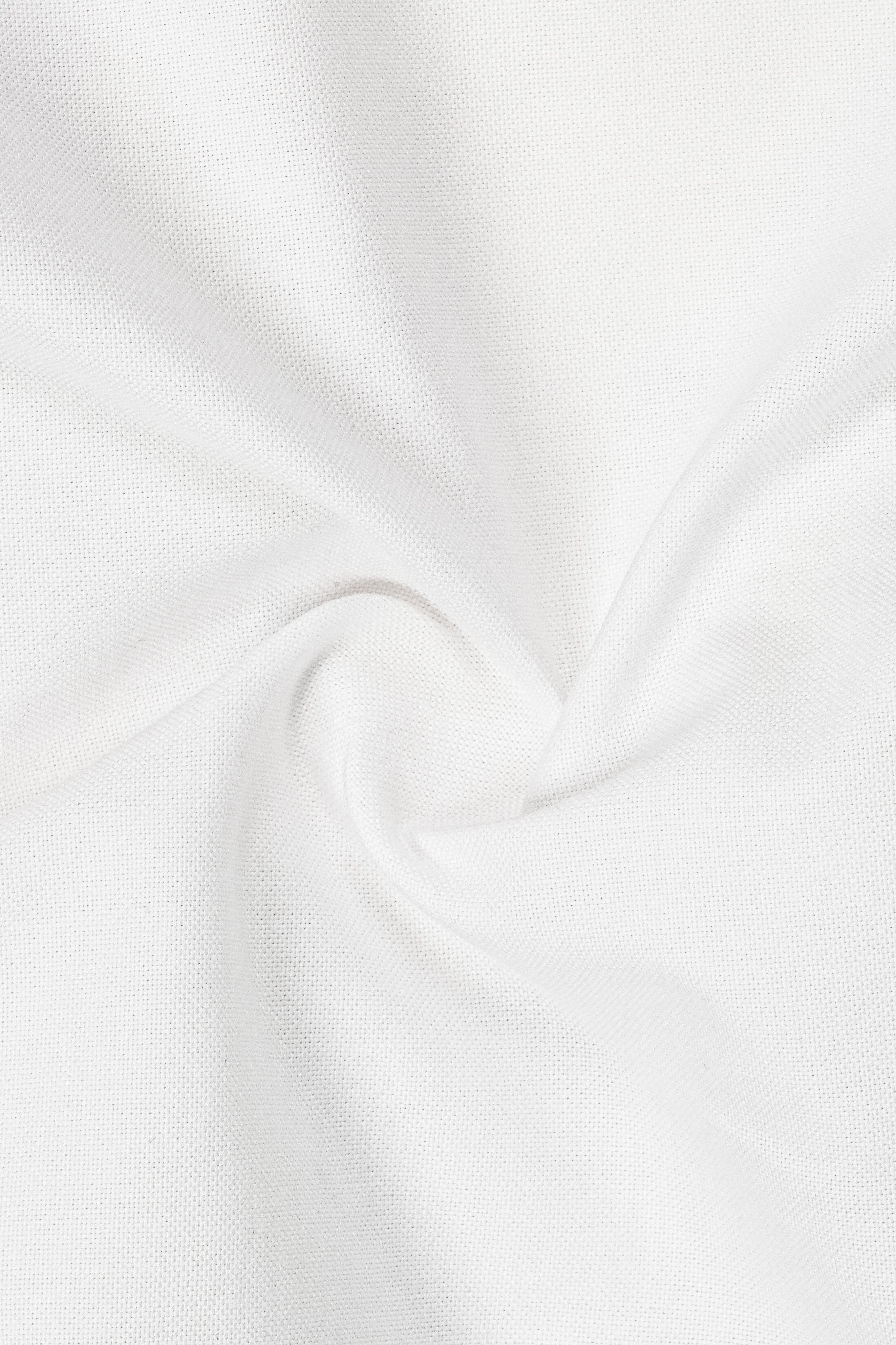 IvoryCraft-Bright White Solid Oxford Premium Cotton Shirt