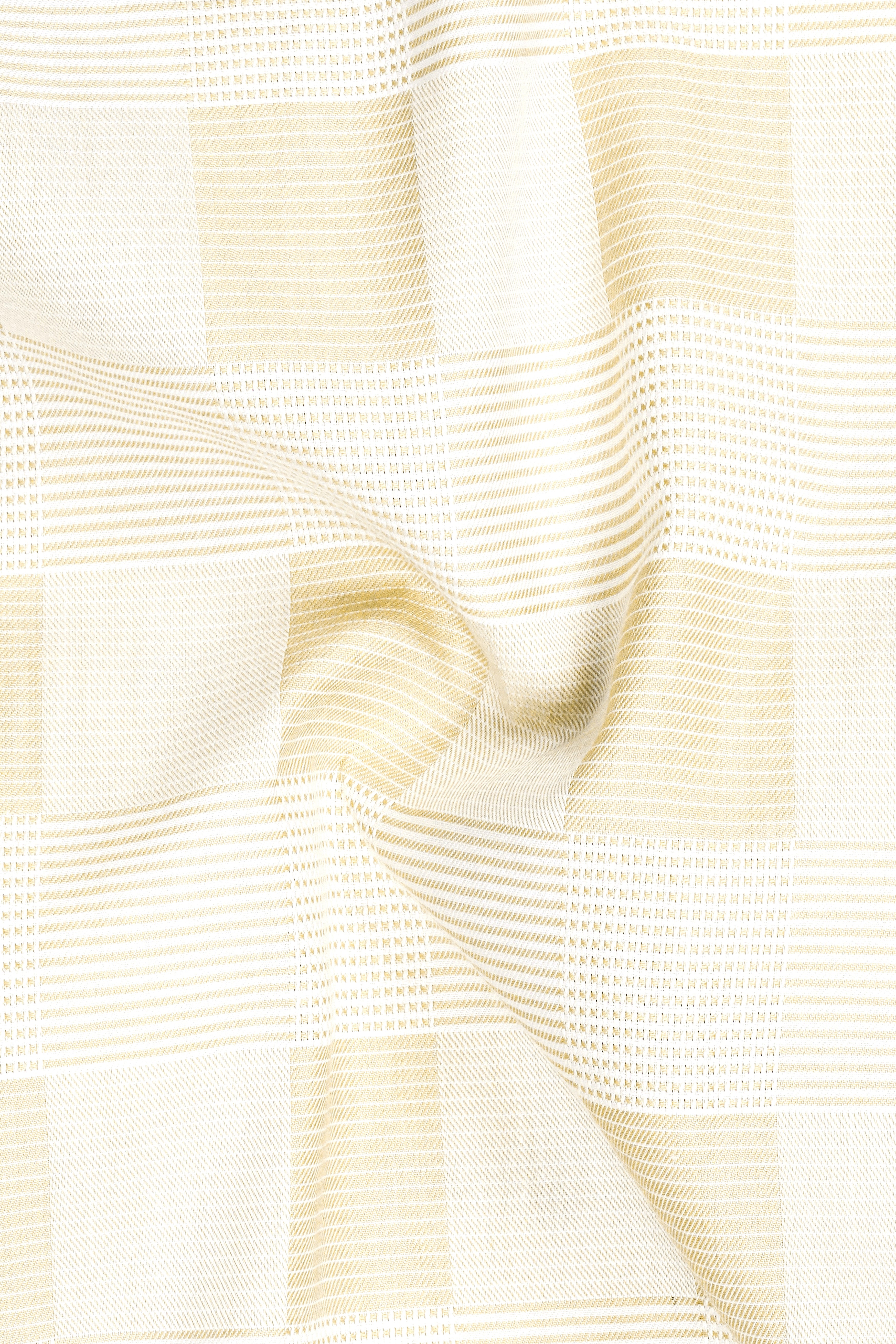 CanarySilk-Raffia yellow Printed Subtle Sheen Super Soft Premium Cotton Dress Shirt