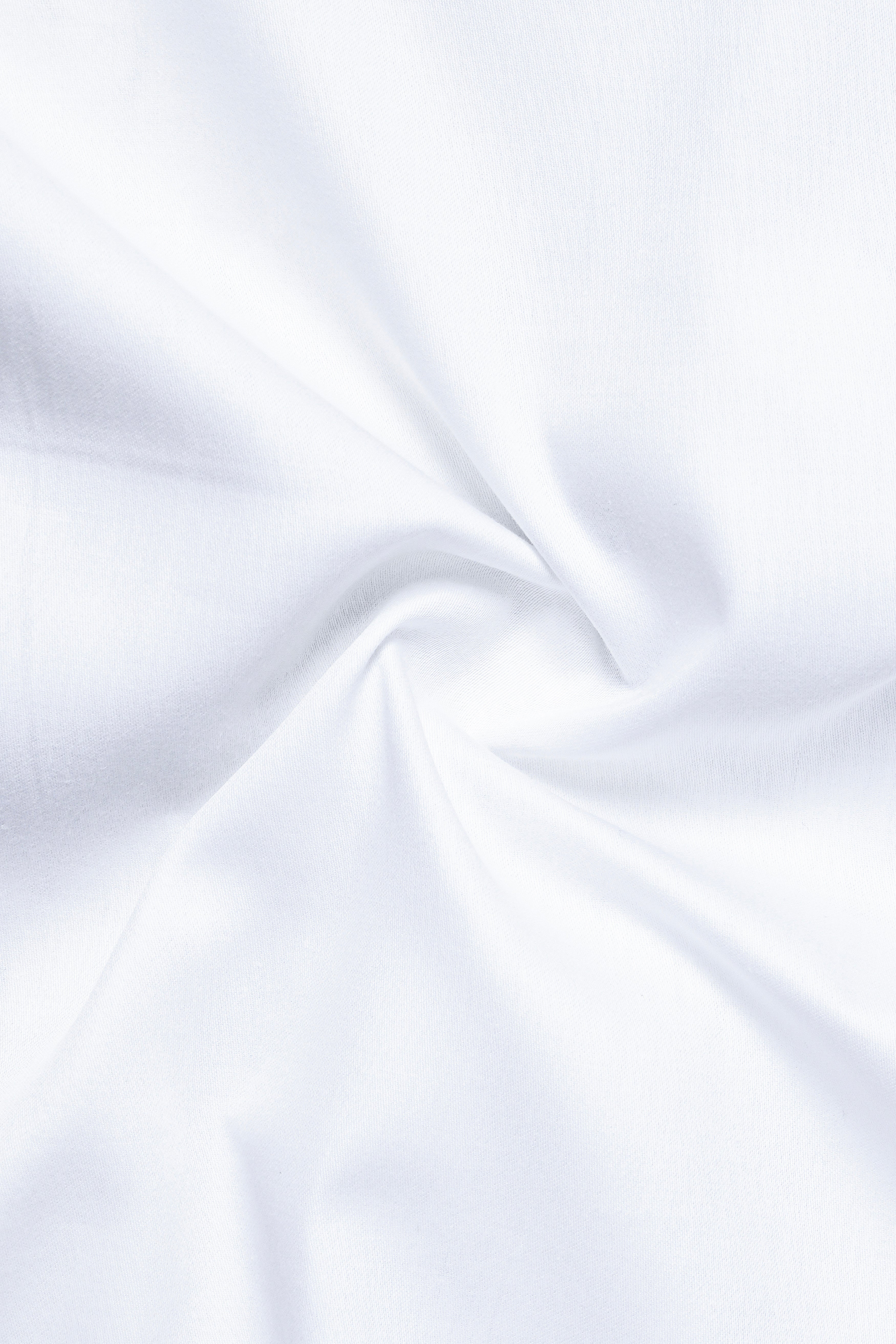 Bright White Subtle Sheen Collar-cuff Patterned Super soft Giza Cotton Shirt