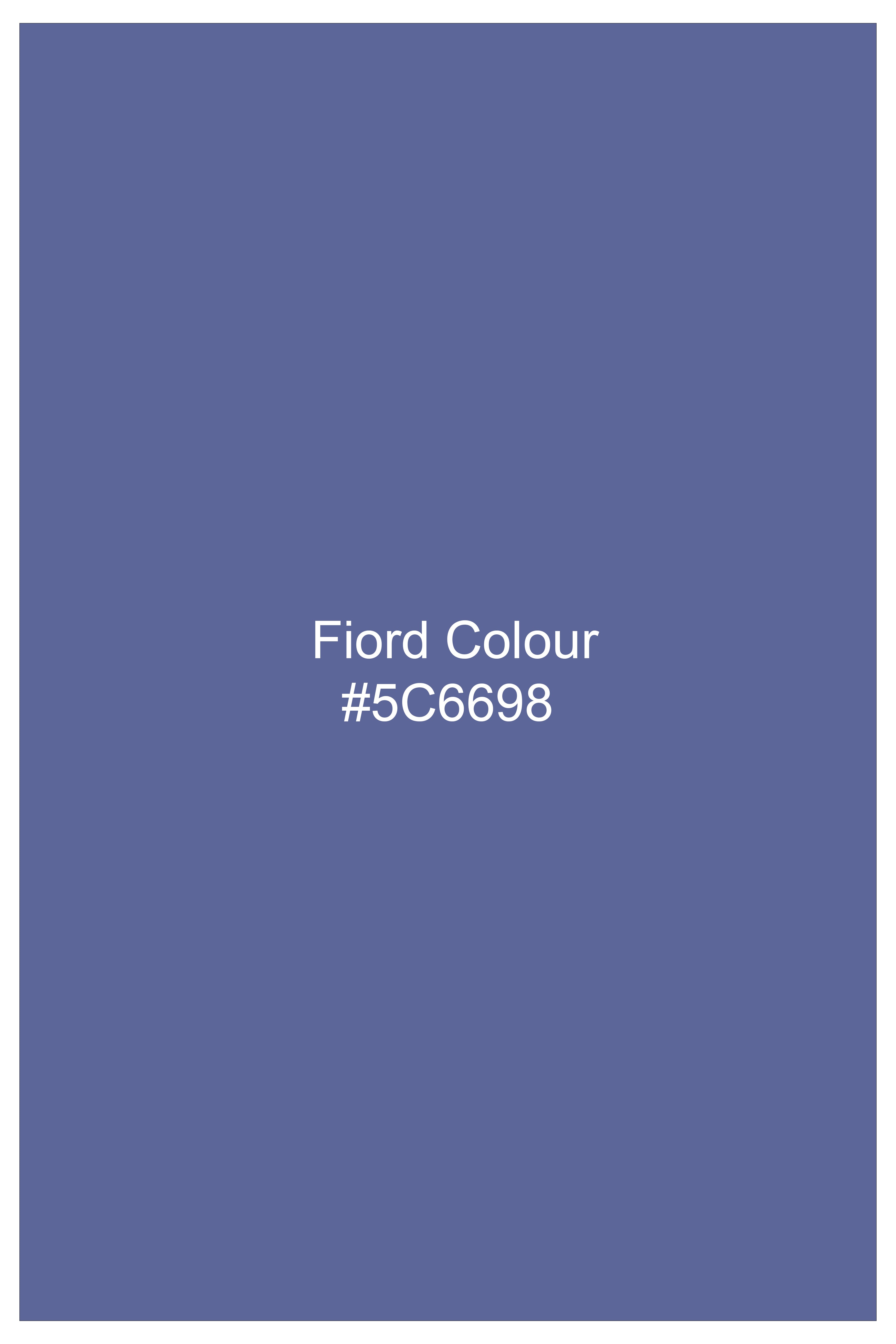 Ocean-Fiord Blue Solid Oxford Premium Cotton Casual Shirt