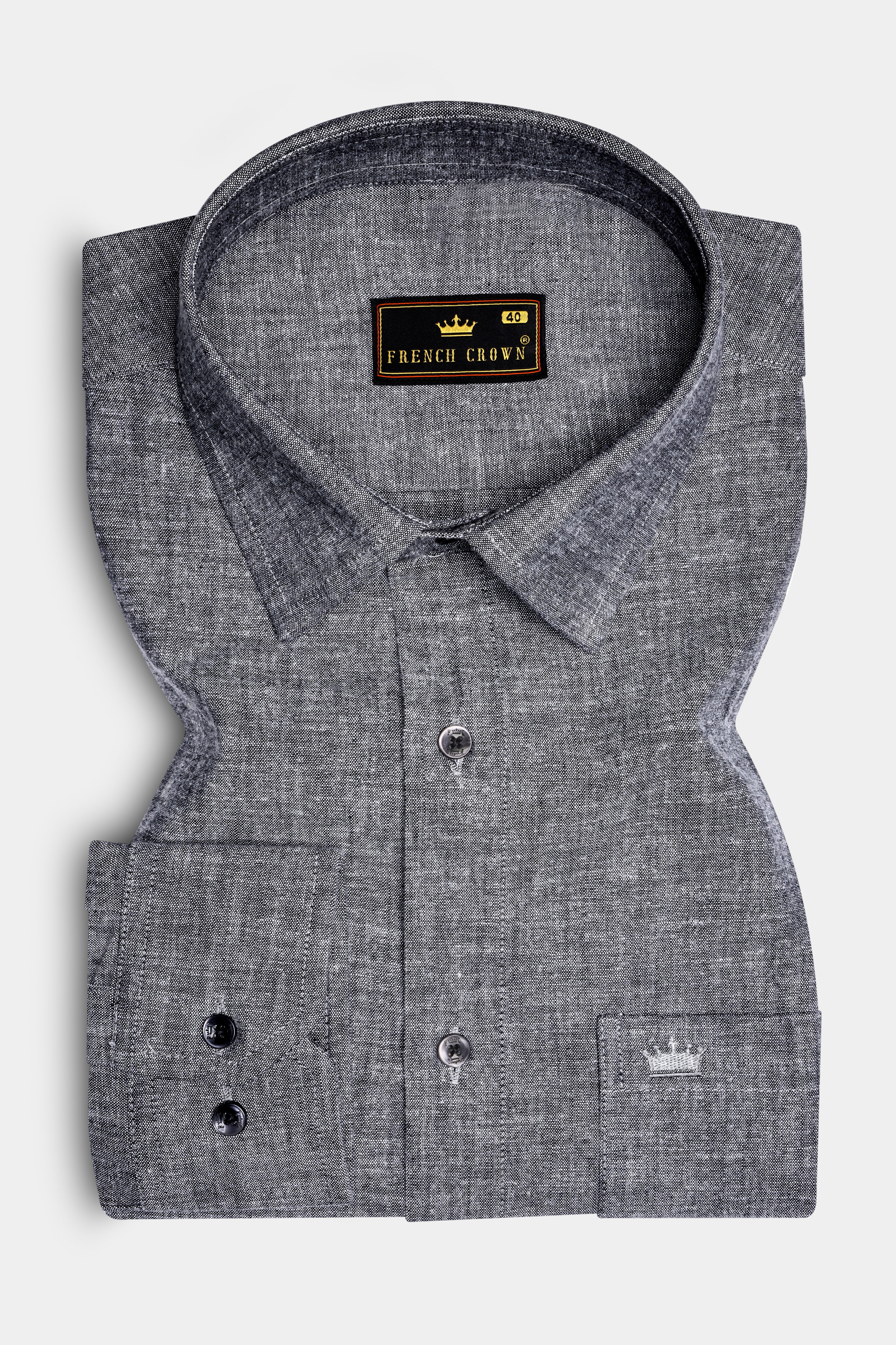 Graphite-Shuttle Gray Textured Oxford Premium Cotton Dress Shirt 13449-BLK-38, 13449-BLK-H-38, 13449-BLK-39, 13449-BLK-H-39, 13449-BLK-40, 13449-BLK-H-40, 13449-BLK-42, 13449-BLK-H-42, 13449-BLK-44, 13449-BLK-H-44, 13449-BLK-46, 13449-BLK-H-46, 13449-BLK-48, 13449-BLK-H-48, 13449-BLK-50, 13449-BLK-H-50, 13449-BLK-52, 13449-BLK-H-52