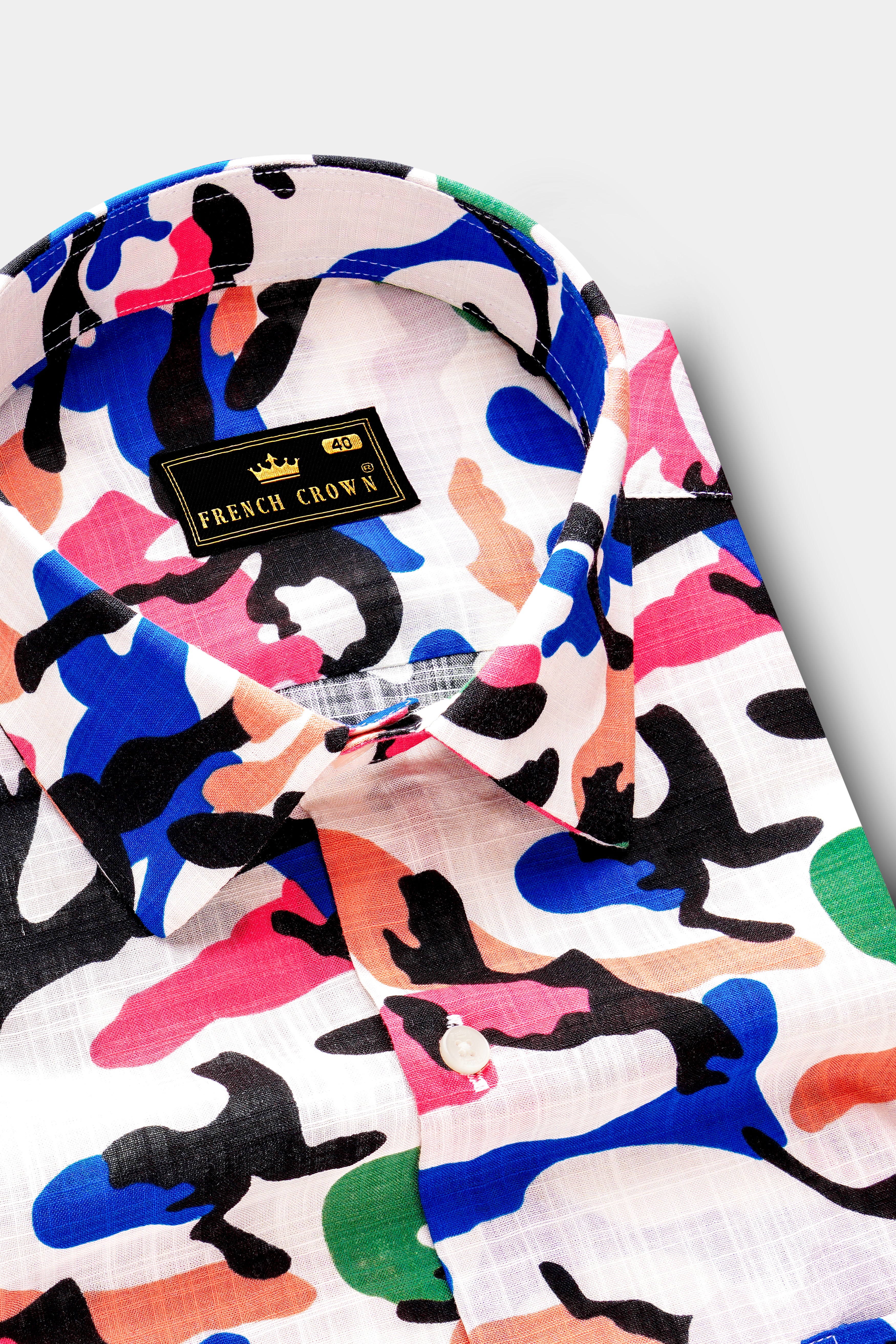 CoralFusion-Black & White with Light Coral Pink Funky Printed Lightweight Premium Cotton Multicolor Casual Shirt 13487-38, 13487-H-38, 13487-39, 13487-H-39, 13487-40, 13487-H-40, 13487-42, 13487-H-42, 13487-44, 13487-H-44, 13487-46, 13487-H-46, 13487-48, 13487-H-48, 13487-50, 13487-H-50, 13487-52, 13487-H-52