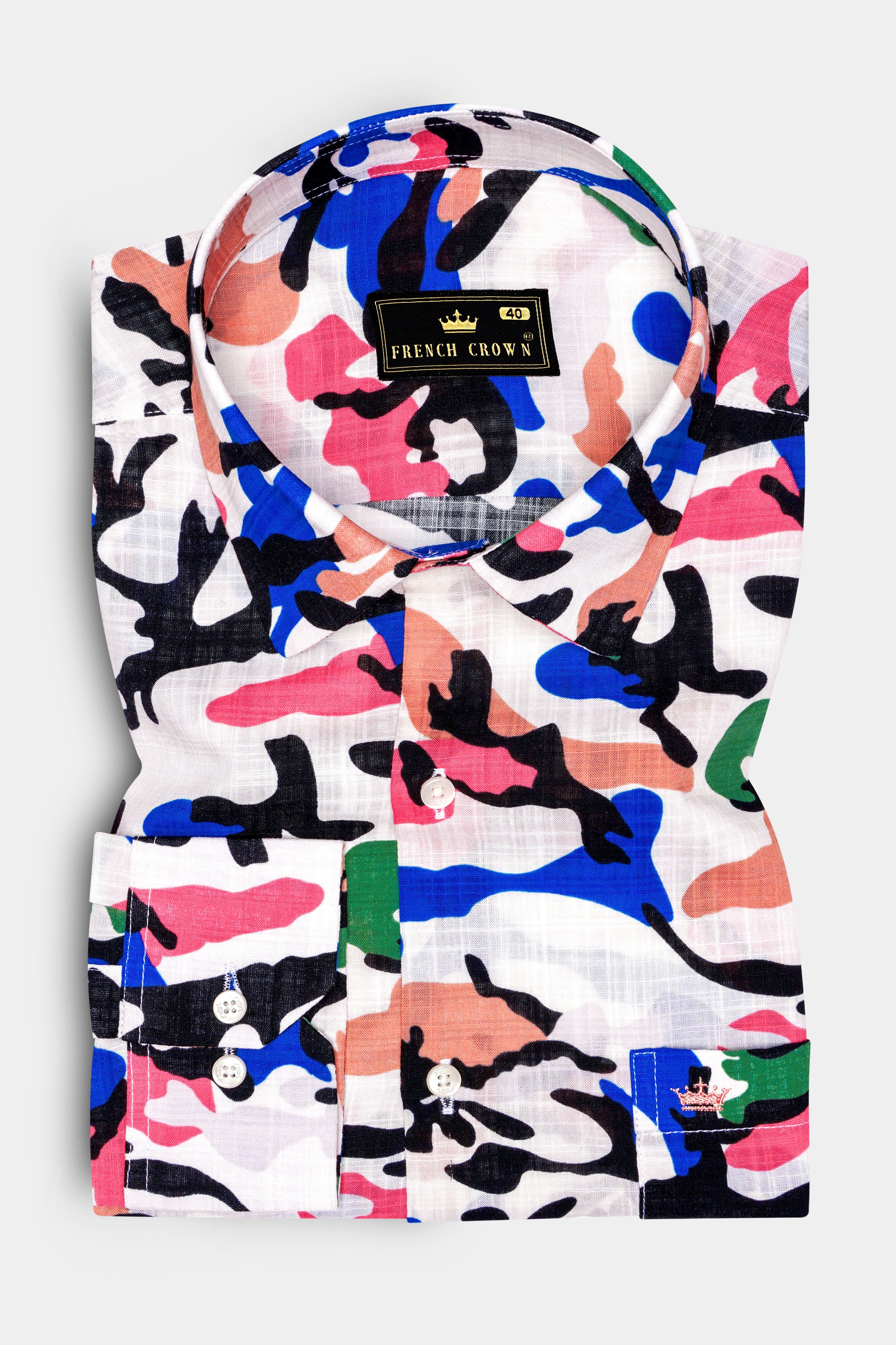 CoralFusion-Black & White with Light Coral Pink Funky Printed Lightweight Premium Cotton Multicolor Casual Shirt 13487-38, 13487-H-38, 13487-39, 13487-H-39, 13487-40, 13487-H-40, 13487-42, 13487-H-42, 13487-44, 13487-H-44, 13487-46, 13487-H-46, 13487-48, 13487-H-48, 13487-50, 13487-H-50, 13487-52, 13487-H-52
