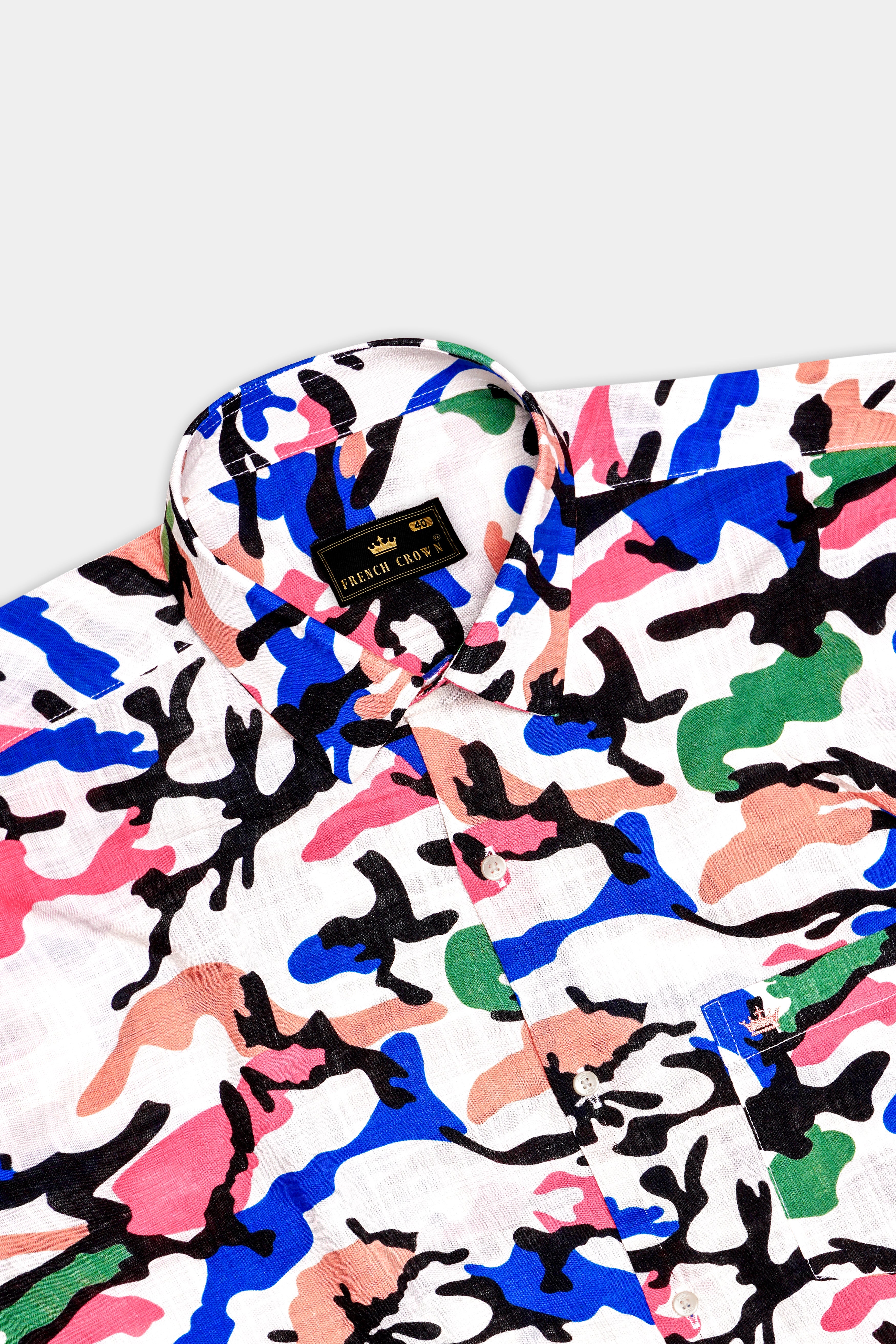 CoralFusion-Black & White with Light Coral Pink Funky Printed Lightweight Premium Cotton Multicolor Casual Shirt 13487-38, 13487-H-38, 13487-39, 13487-H-39, 13487-40, 13487-H-40, 13487-42, 13487-H-42, 13487-44, 13487-H-44, 13487-46, 13487-H-46, 13487-48, 13487-H-48, 13487-50, 13487-H-50, 13487-52, 13487-H-52