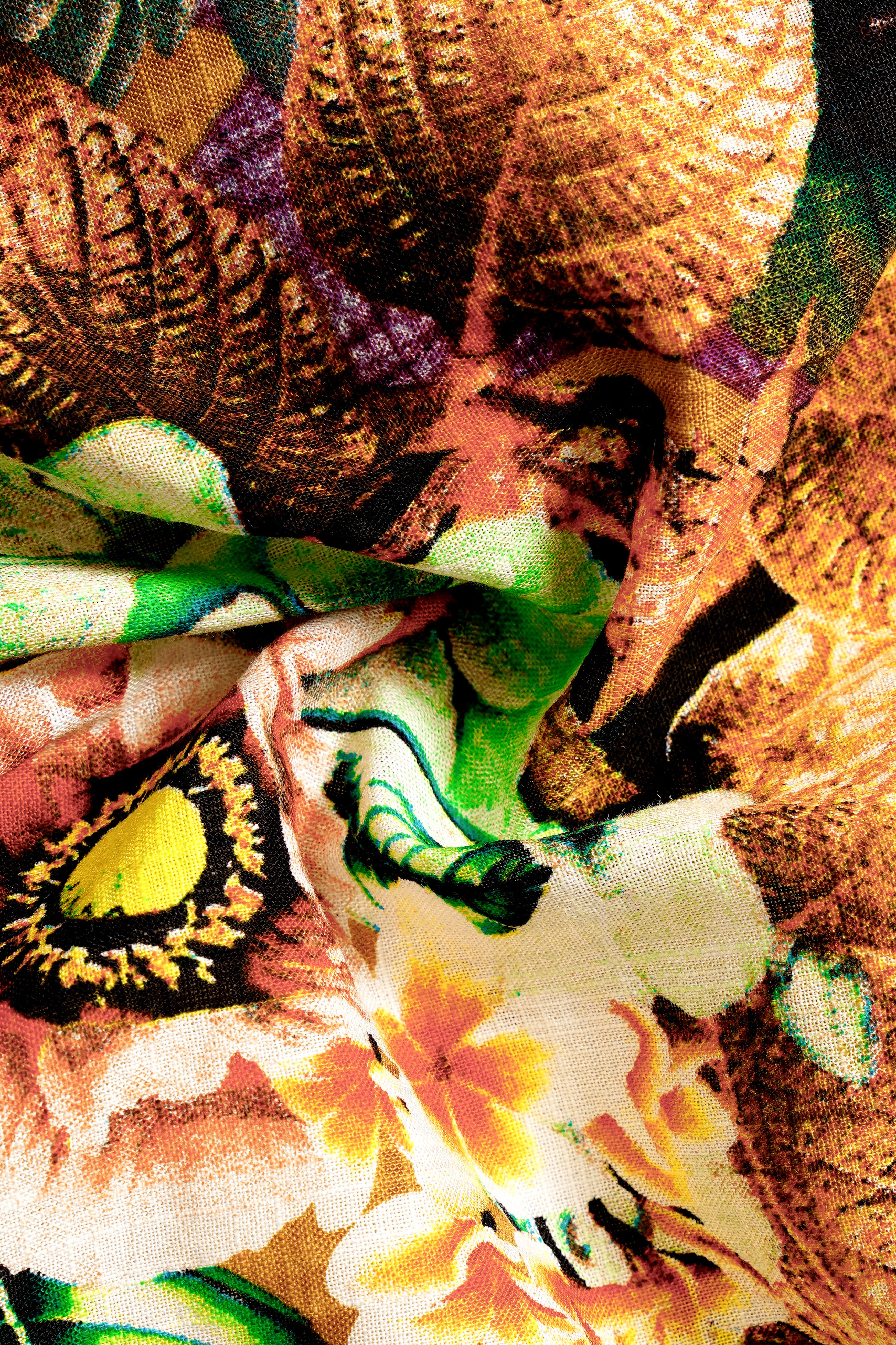 RusticPetal-Tussock Brown Floral Printed Lightweight Premium Cotton Multicolor Casual Shirt