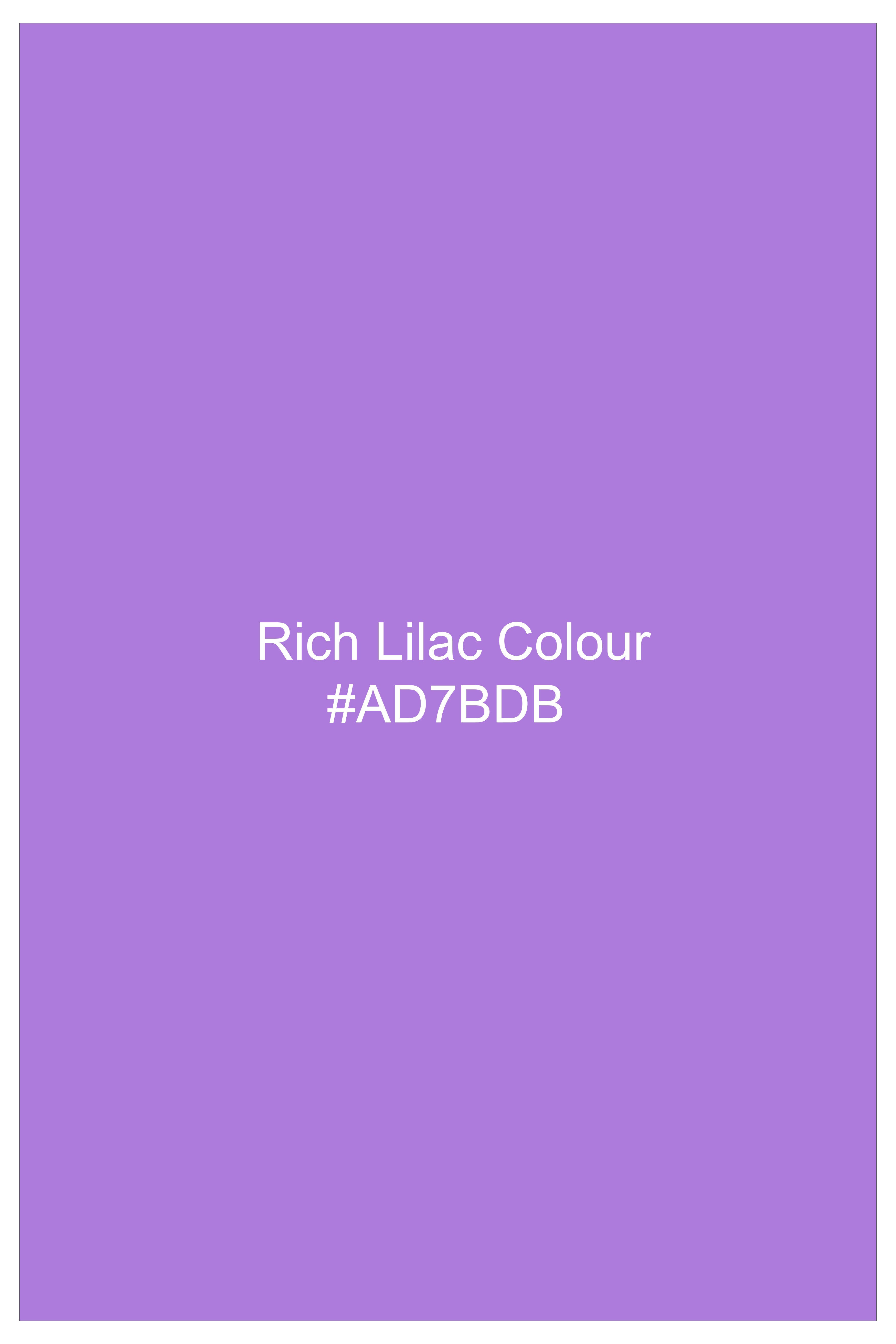 Amethyst-Rich Lilac Purple Solid Subtle Sheen Super Soft Premium Cotton Dress Shirt