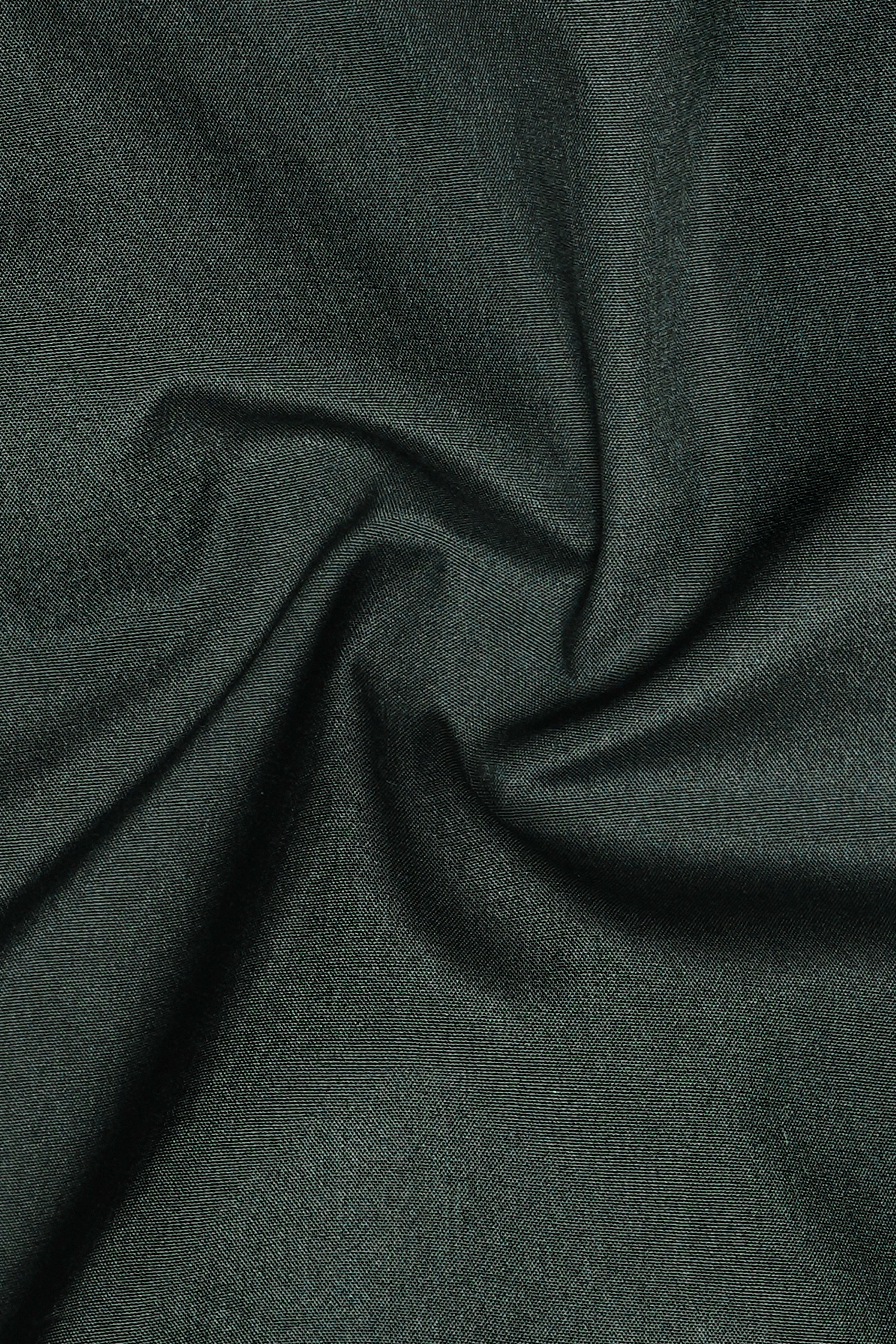 Cyan Green Plain Solid Poplin Premium Cotton Shirt