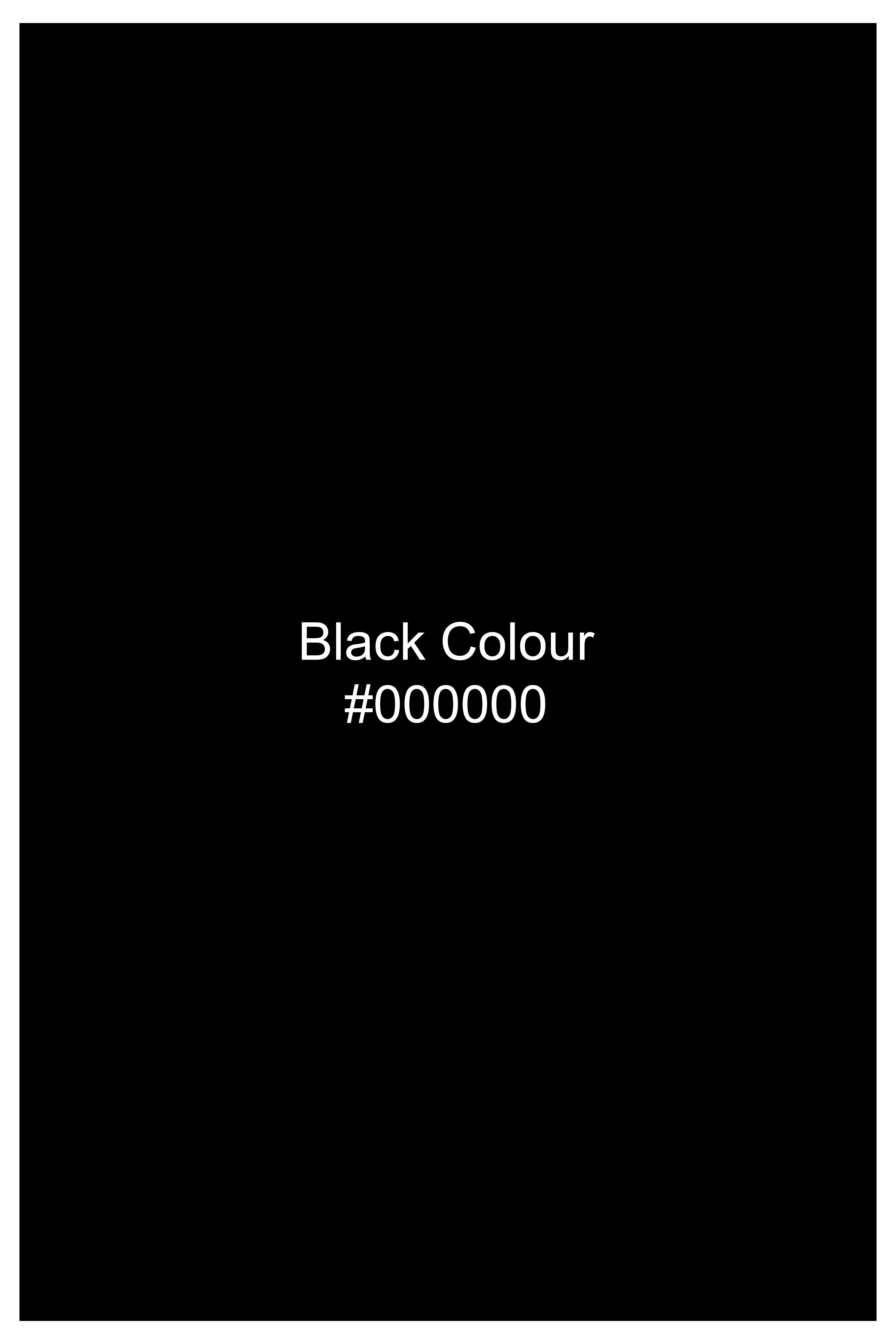 Black Textured Dobby Textured Premium Cotton Shirt