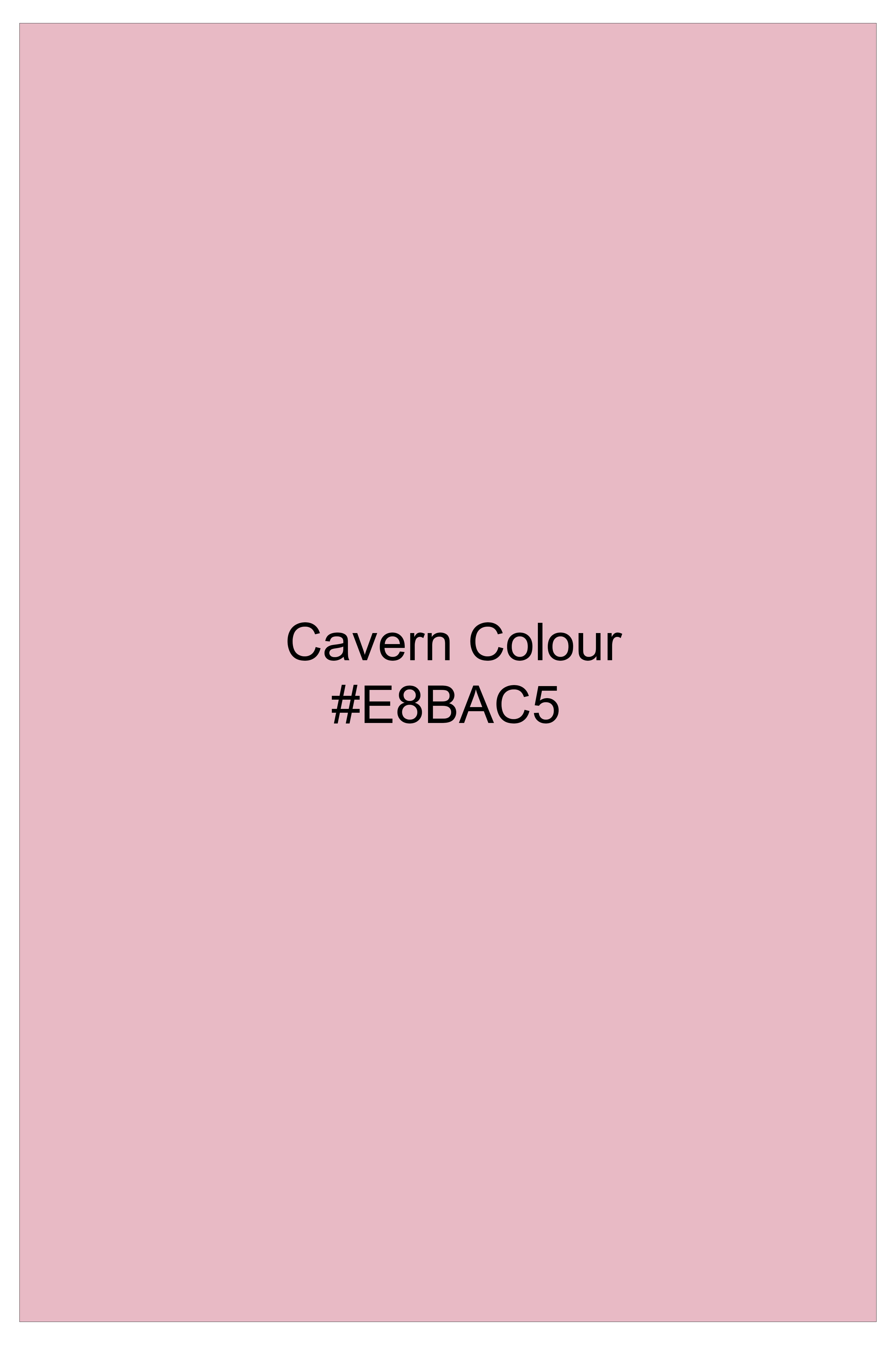 Gizellea-Cavern Pink Dobby Textured Premium Giza Cotton Dress Shirt