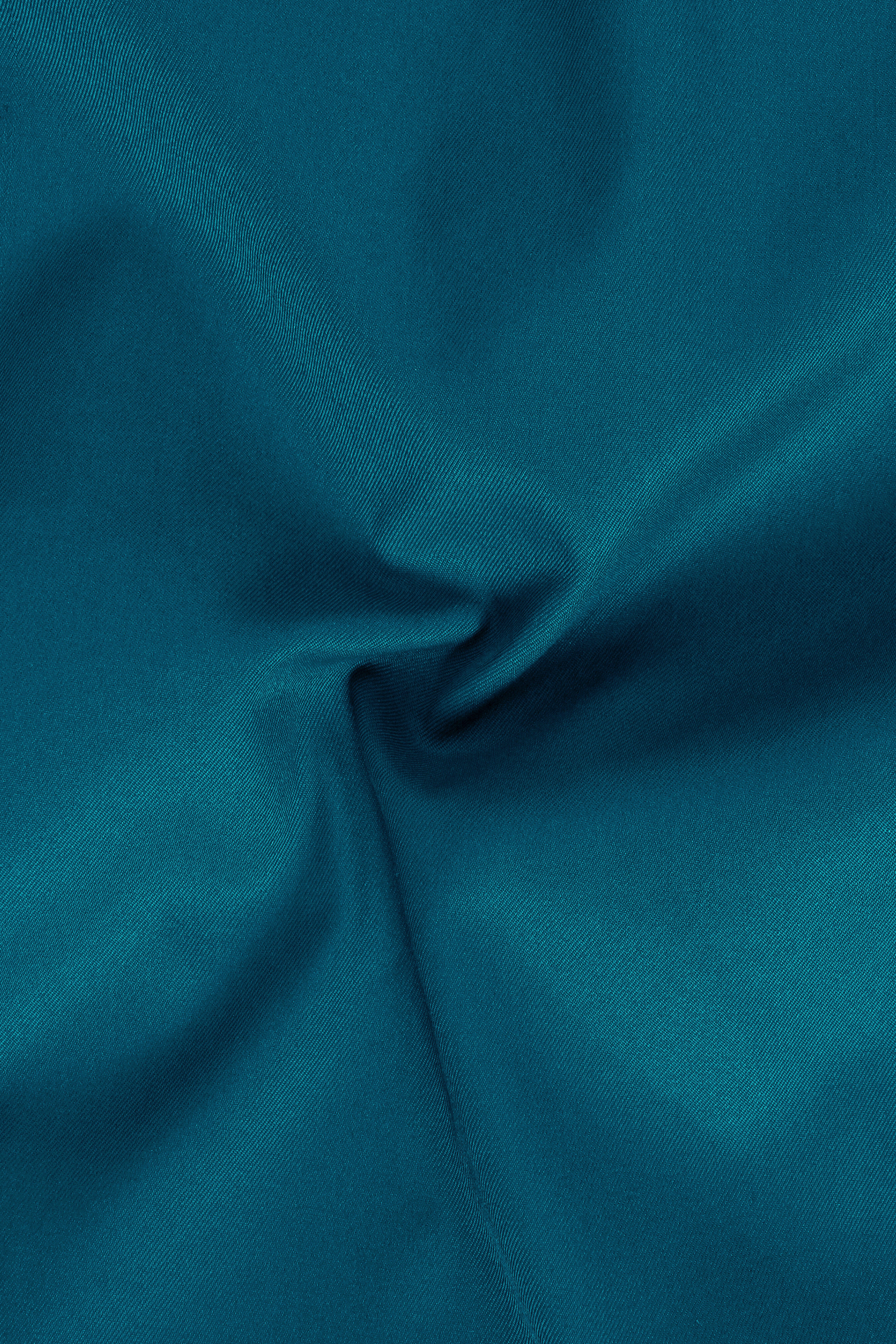 Prussian Blue Solid Premium Wool Rich Bomber Jacket