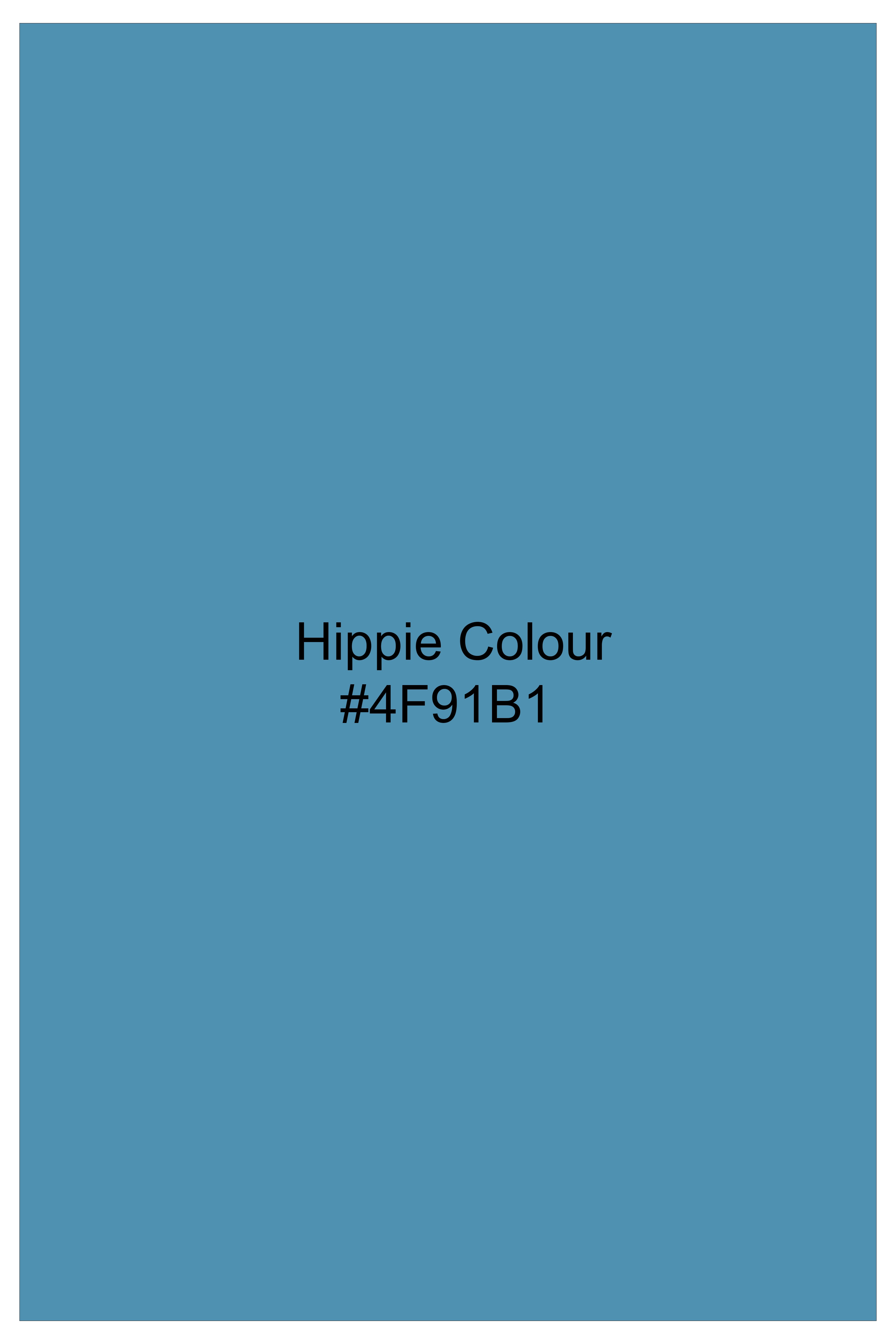 Blotica-Hippie Blue Printed Subtle Sheen Super Soft Premium Casual Shirt