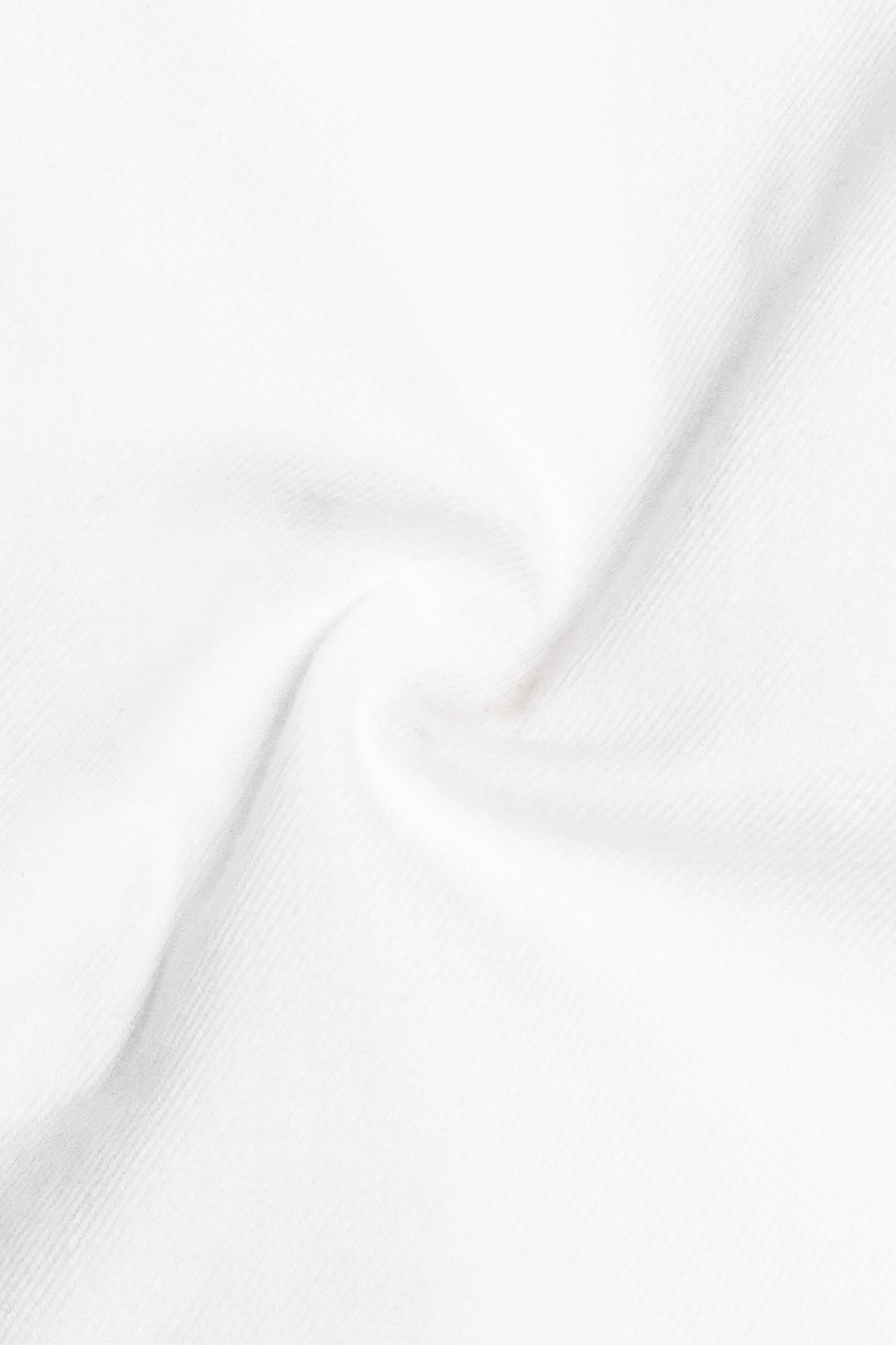 Sivino-Bright White Twill Premium Cotton Dress Shirt