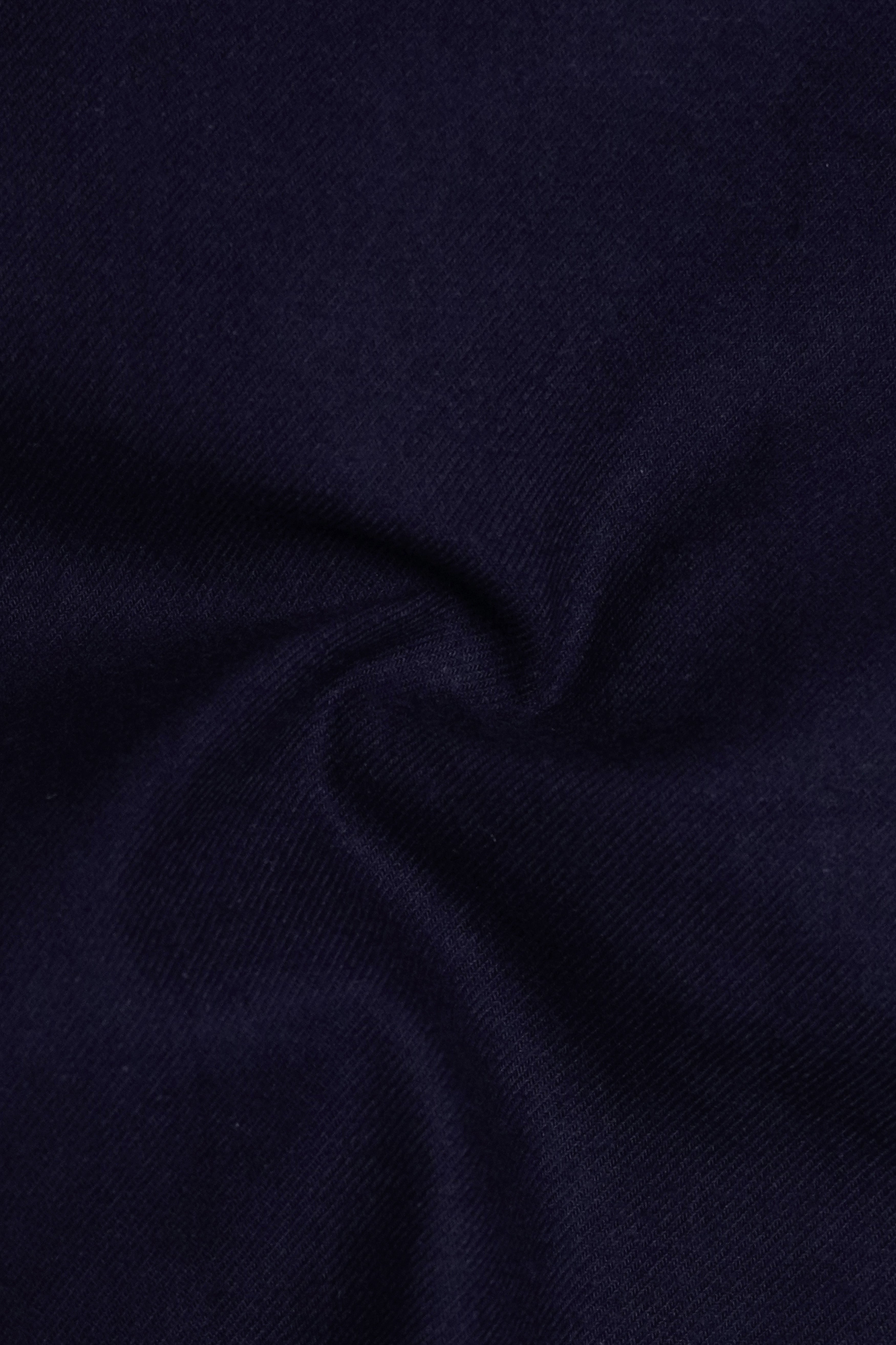 Blazic-Cinder Blue Heavyweight Super Soft Premium Flannel Cotton Casual Shirt